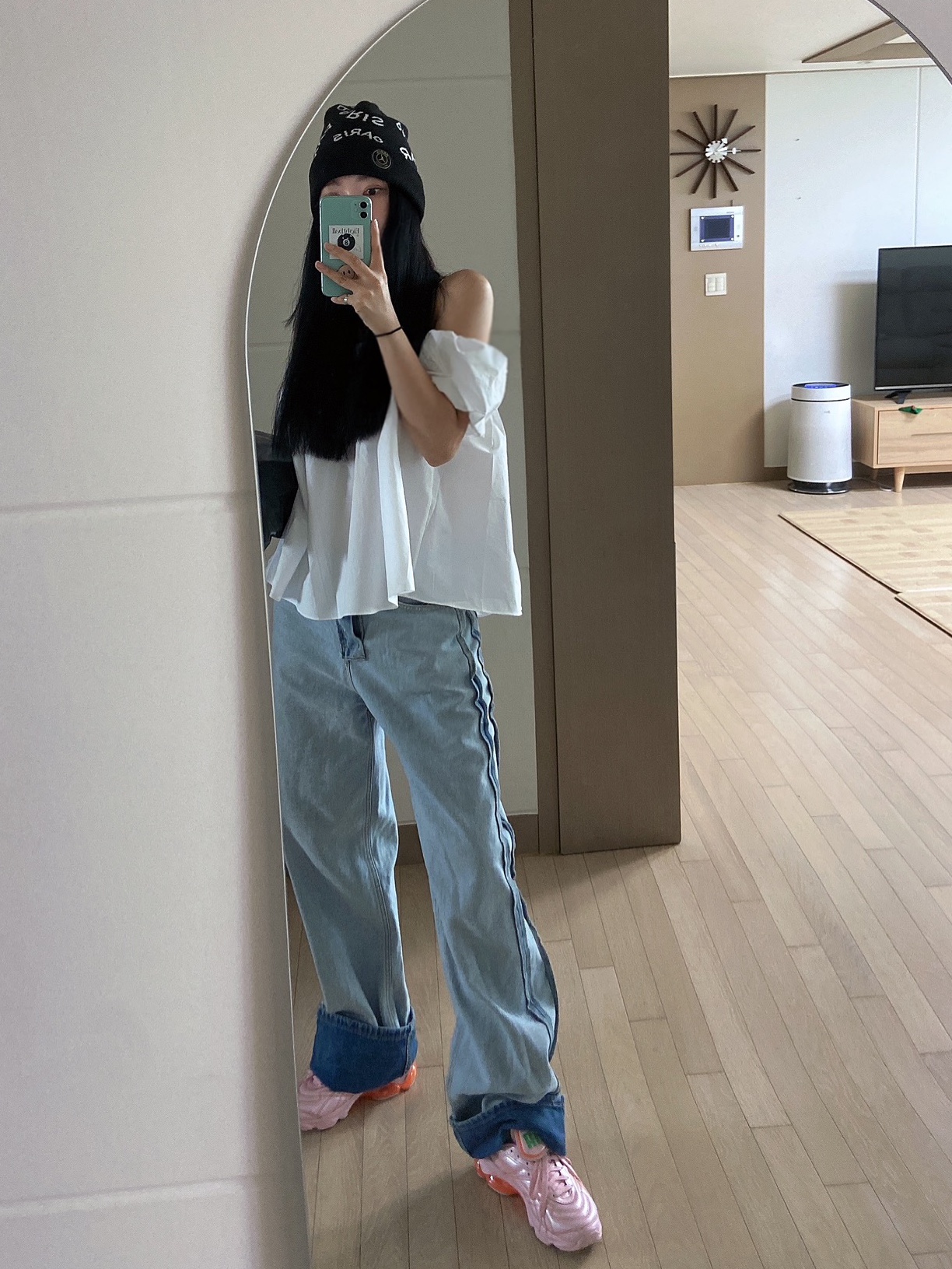 (W) Puma x Dua Lipa Cell Dome King ML Trainer Pink 착용 스타일 - 1