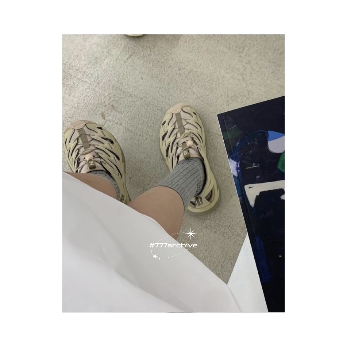 Hoka Hopara Shifting Sand Dune 착용 스타일 - 2