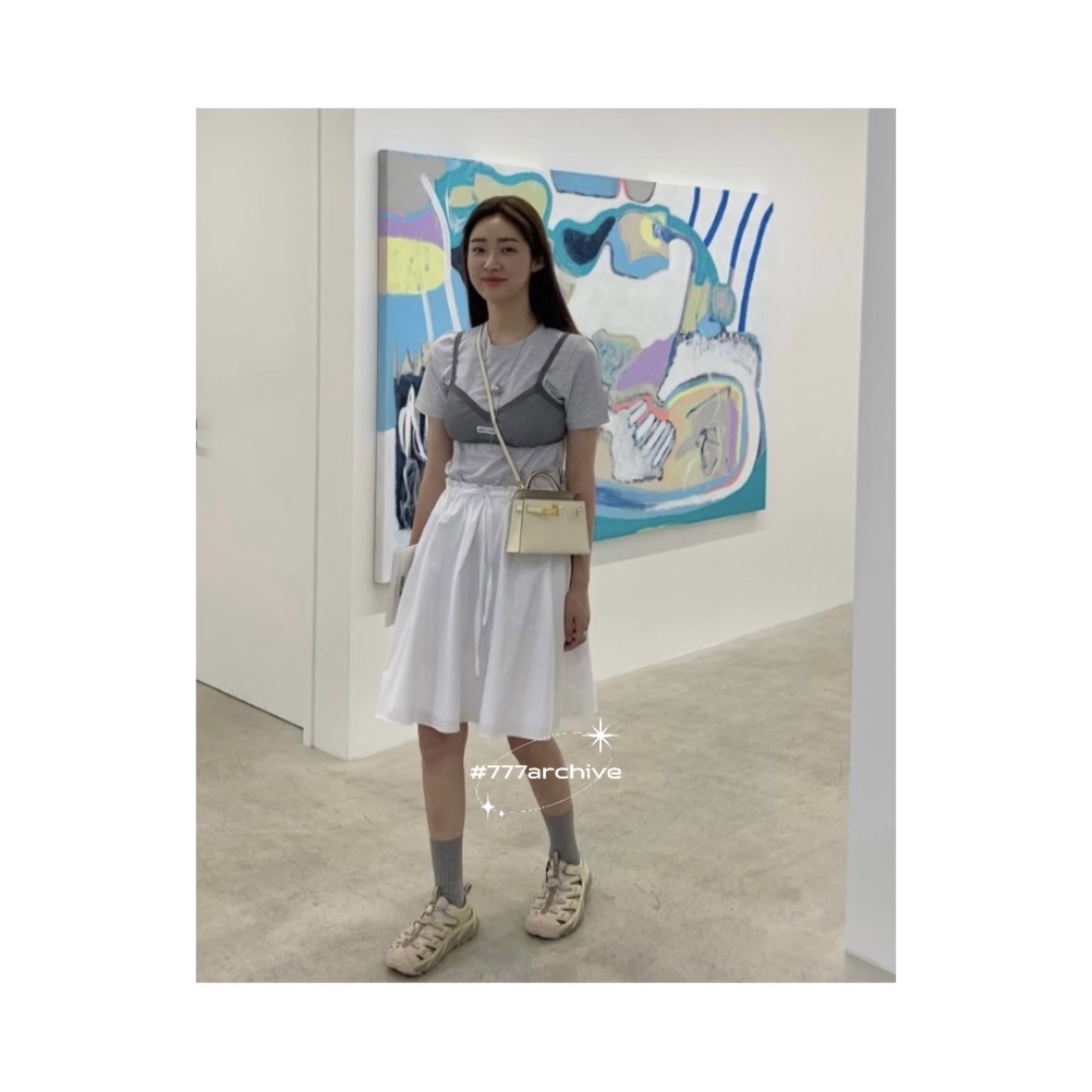 Hoka Hopara Shifting Sand Dune 착용 스타일 - 1