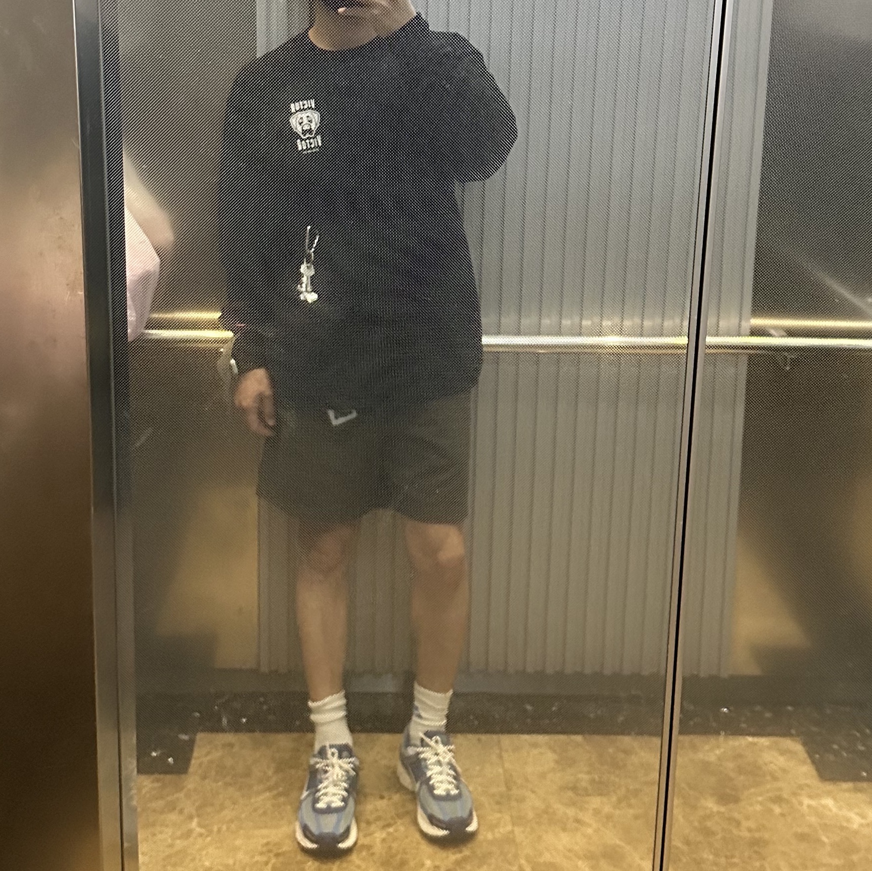 Victor Victor L/S T-Shirt Black 착용 스타일 - 3