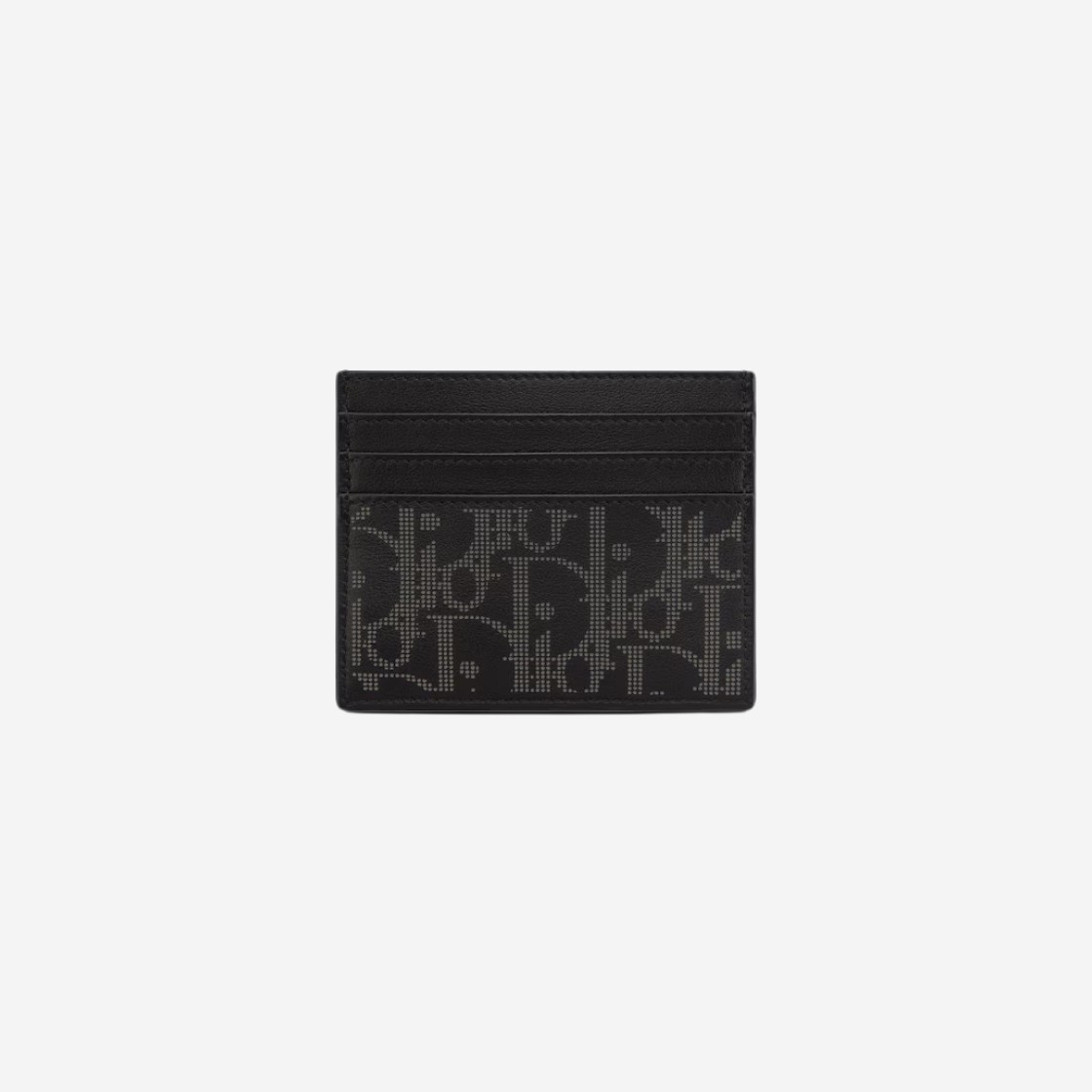 Dior World Tour Card Holder Dior Oblique Galaxy Leather Black 상세 이미지 1