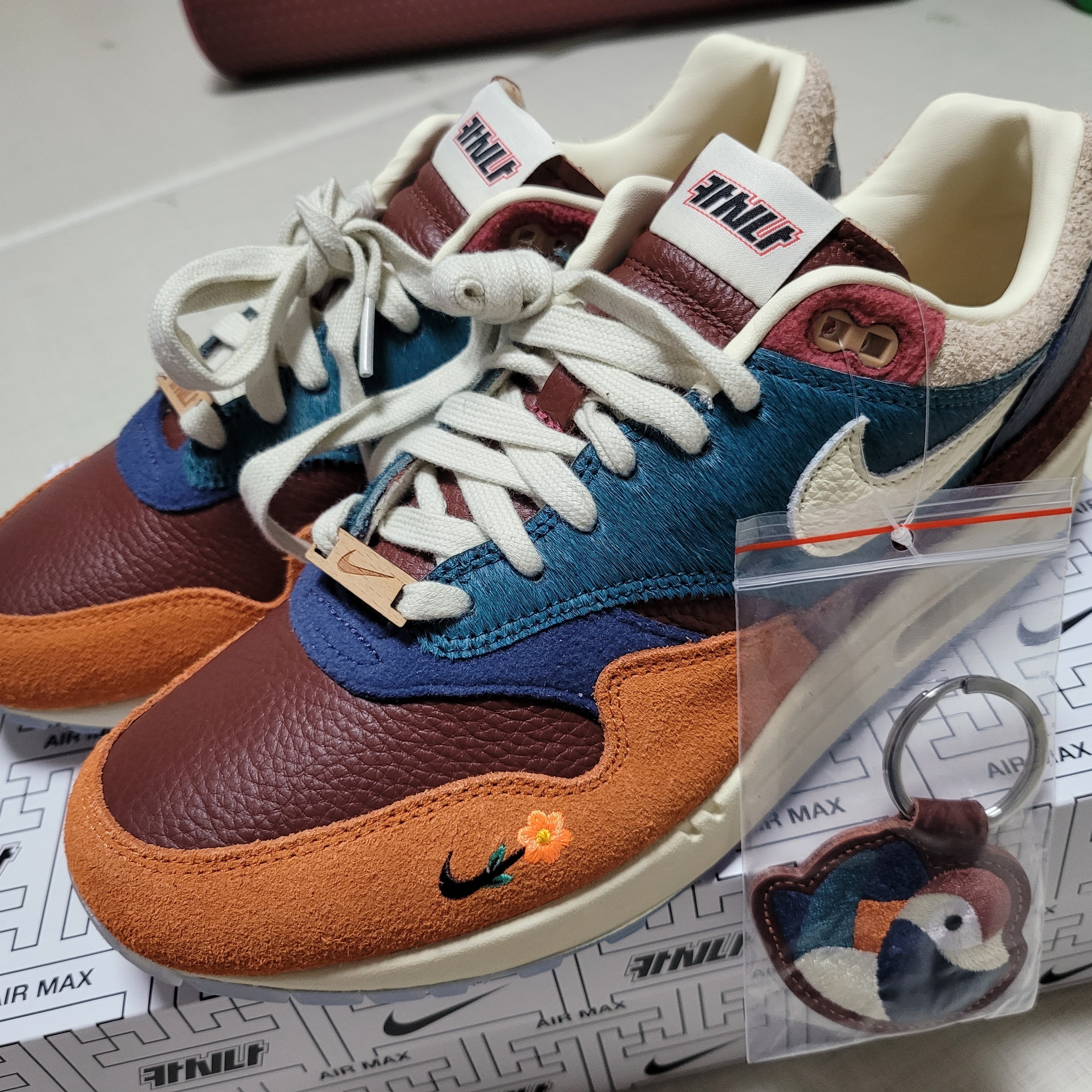 Nike x Kasina Air Max 1 SP Won-Ang Orange 착용 스타일 - 3