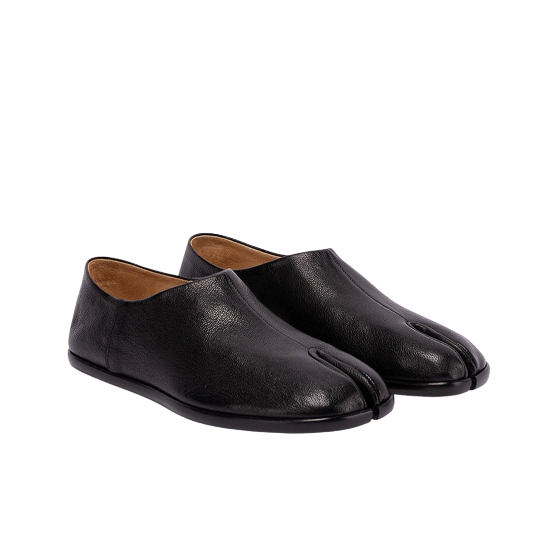 (W) 메종 마르지엘라 슬립온 타비 슈즈 블랙((W) Maison Margiela Slip-On Tabi Shoes Black) - 2