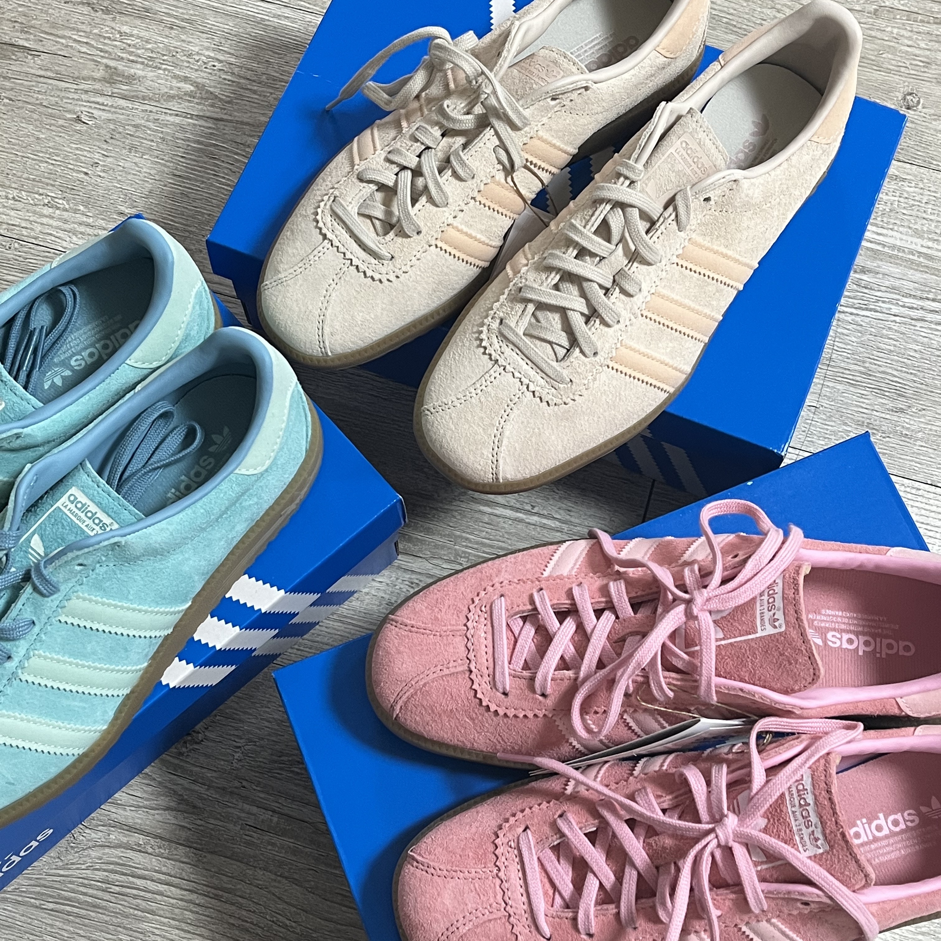 Adidas Bermuda Glow Pink, Adidas Bermuda Easy Mint 착용 스타일 - 2