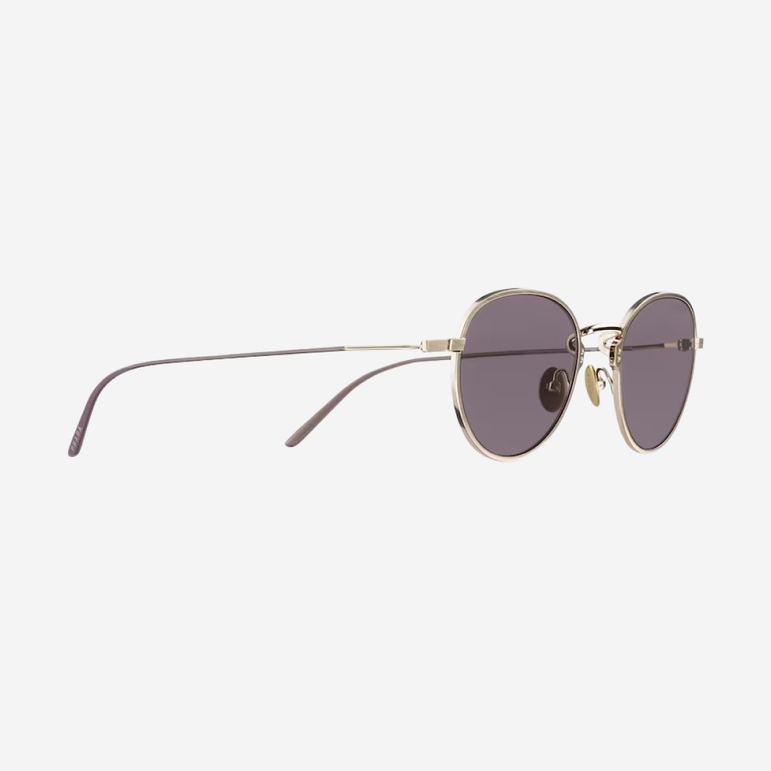 Prada Eyewear Collection Sunglasses Mauve Lenses Shiny Pale Gold Titanium 상세 이미지 2