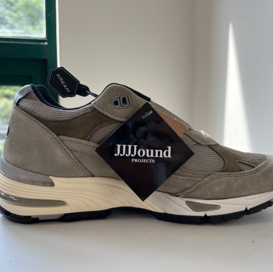 New Balance x JJJJound 991 Made in UK Grey 착용 스타일 - 2