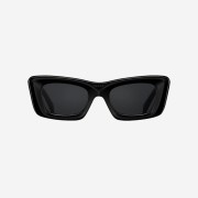 (W) Prada Symbol Sunglasses Slate Grey Lenses Black Acetate
