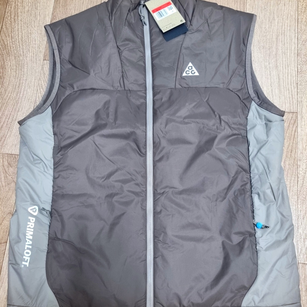 Nike ACG Therma-Fit ADV Rope de Dope Full Zip Vest Iron Stone - Asia 착용 스타일