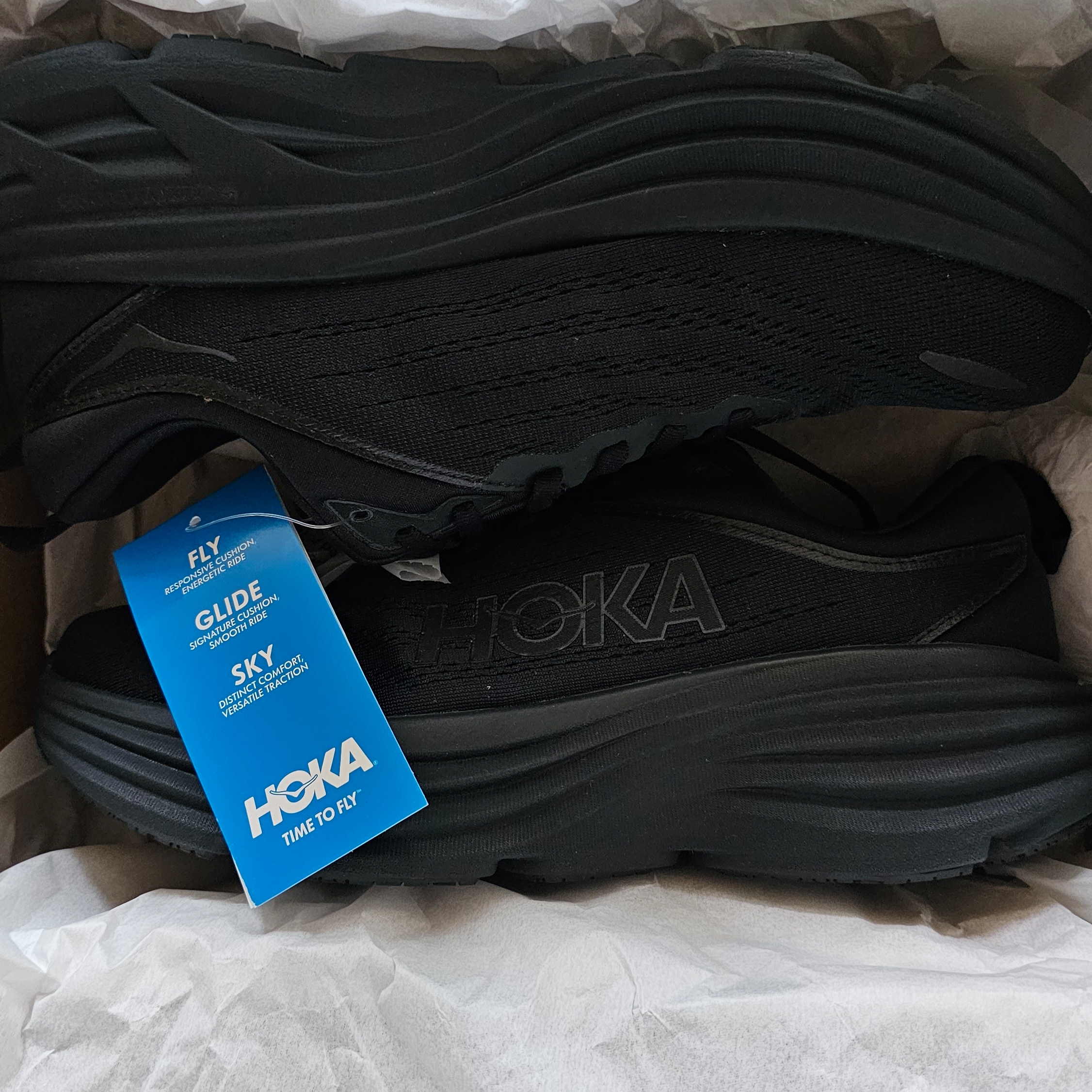 Hoka Bondi 8 Black - Wide 착용 스타일