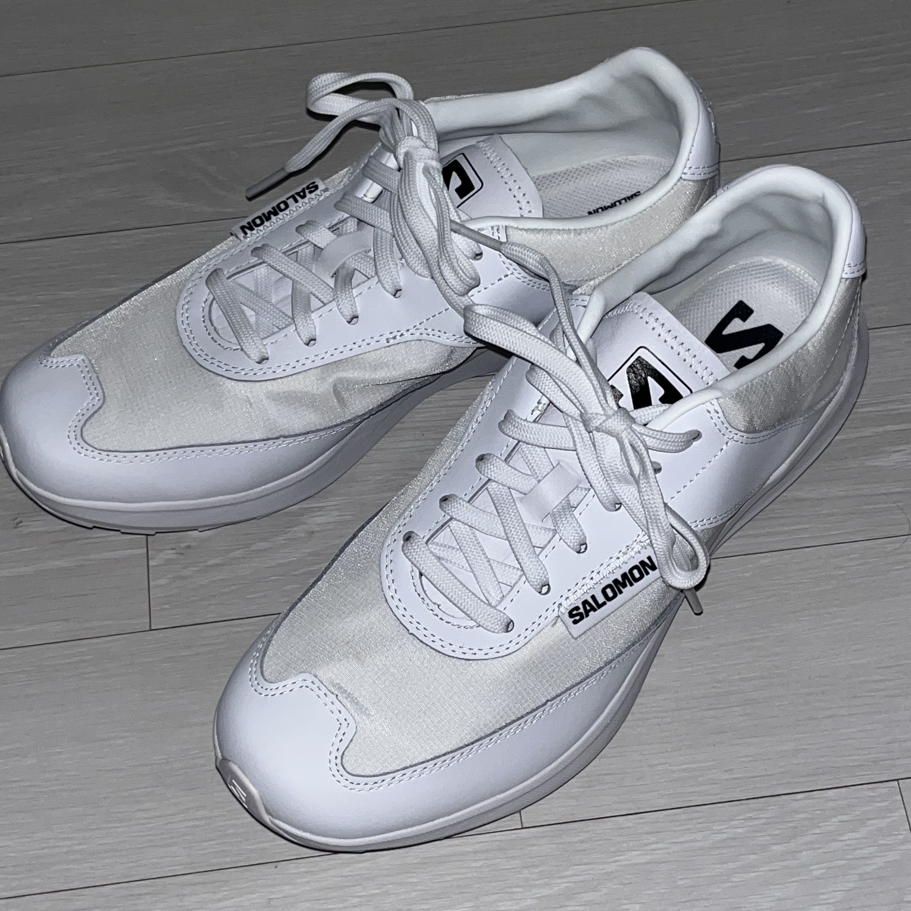 Salomon x Comme des Garcons SR90 White 착용 스타일