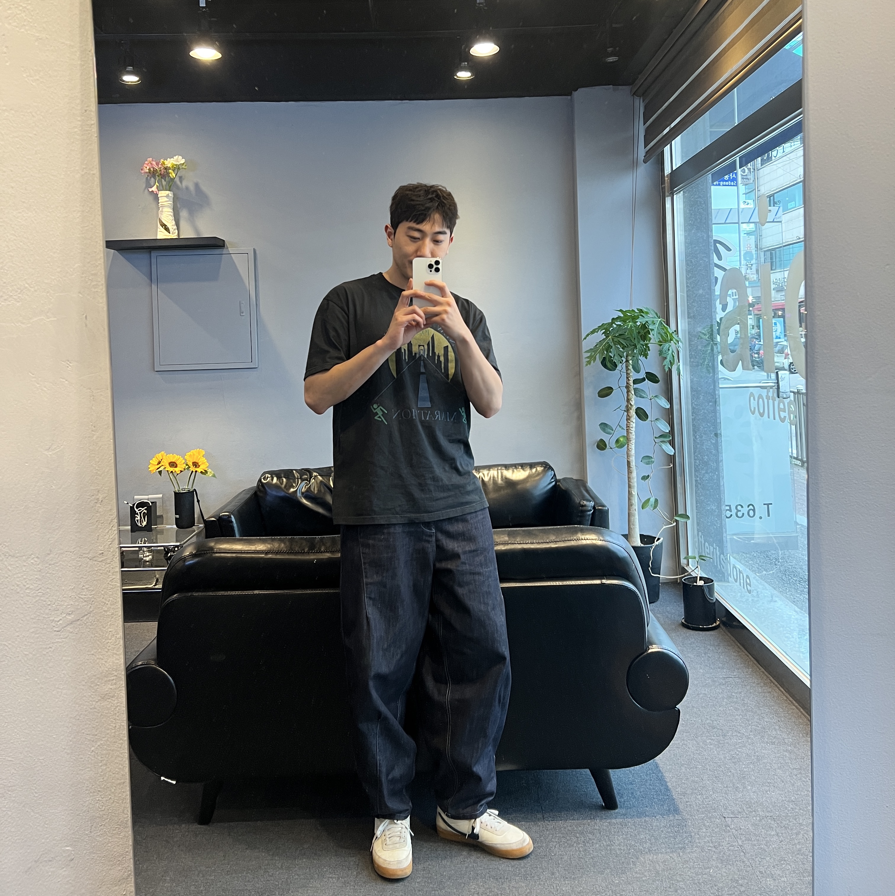 Nike x J.Crew Killshot 2 Sail Midnight Navy 착용 스타일