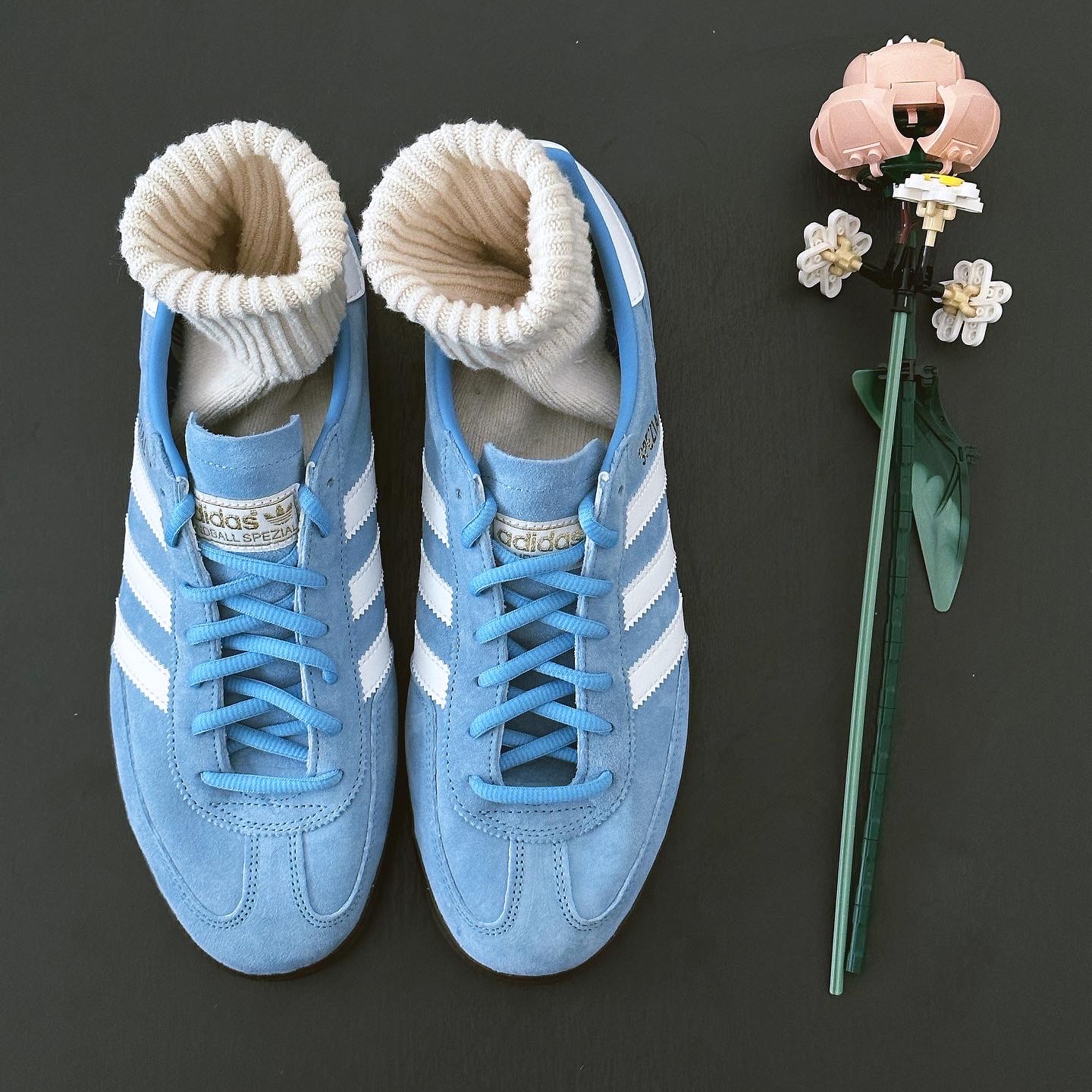 Adidas Spezial Handball Light Blue 착용 스타일 - 3