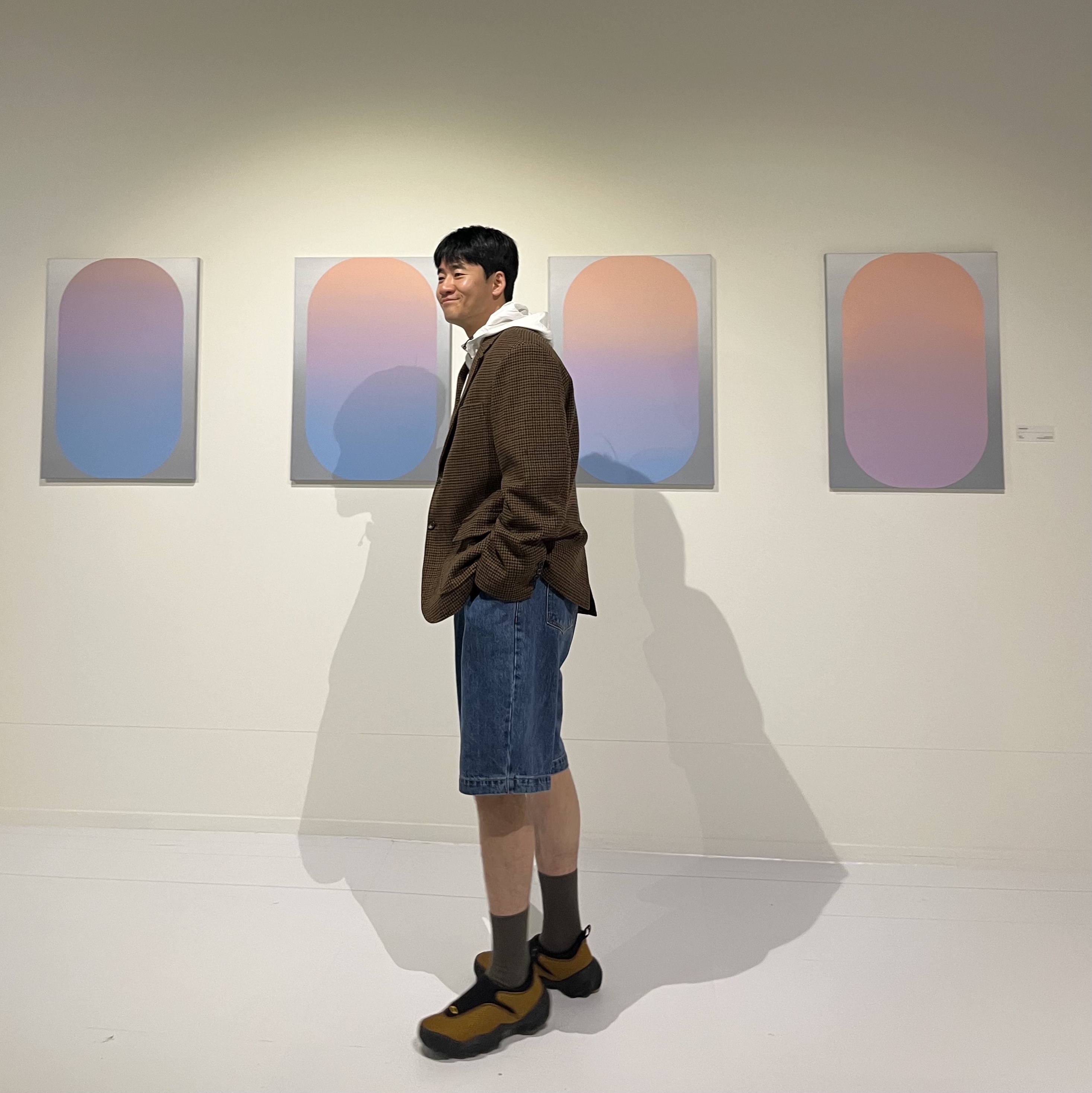 Oakley Factory Team x Brain Dead Jacquard Flesh Yellow Black 착용 스타일