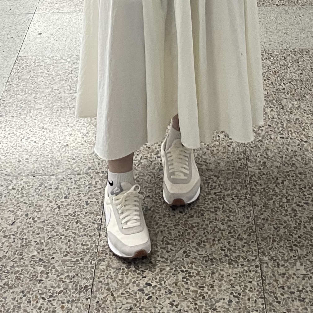 (W) Nike Daybreak Summit White 착용 스타일