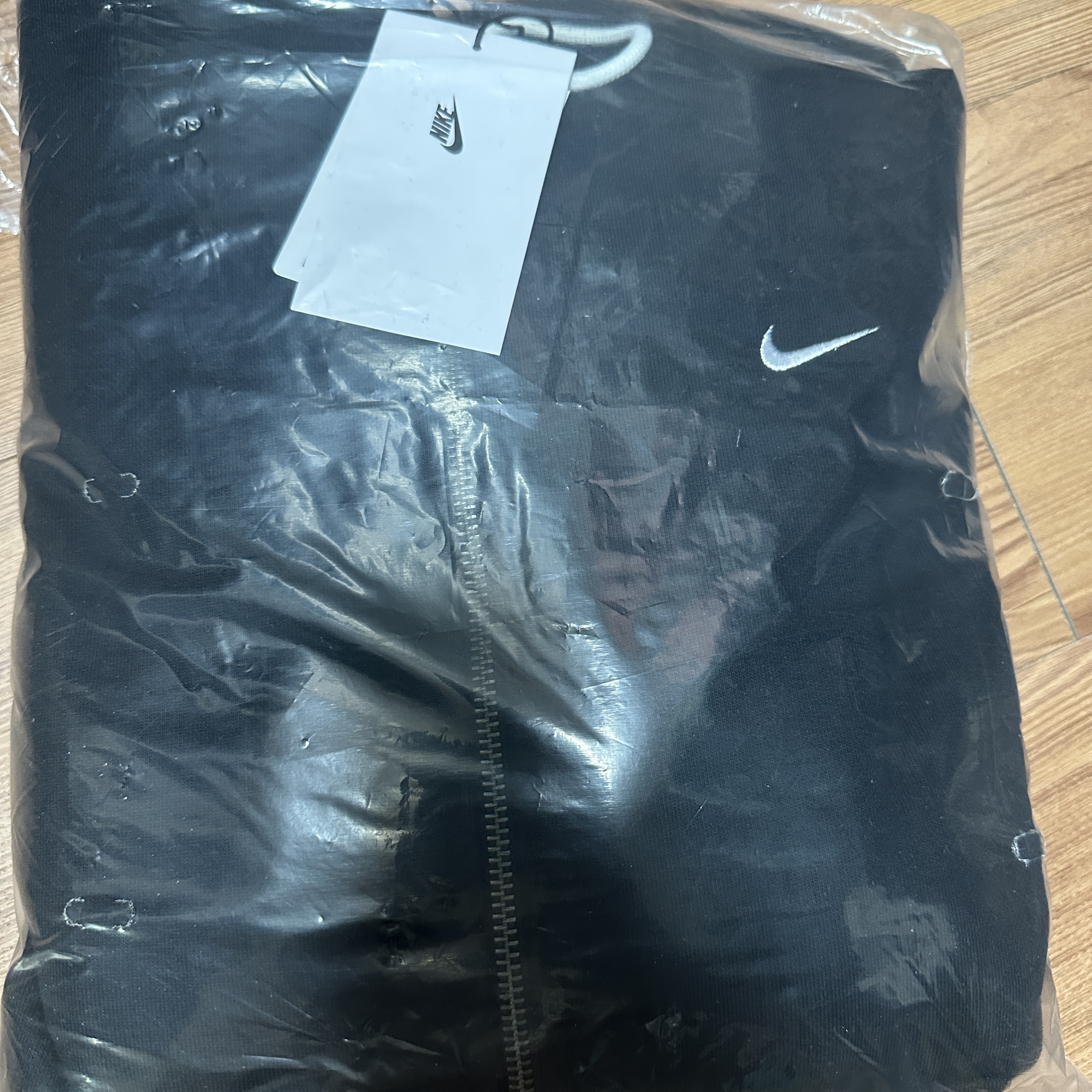 Nike NRG Solo Swoosh Full Zip Hoodie Black - Asia 착용 스타일