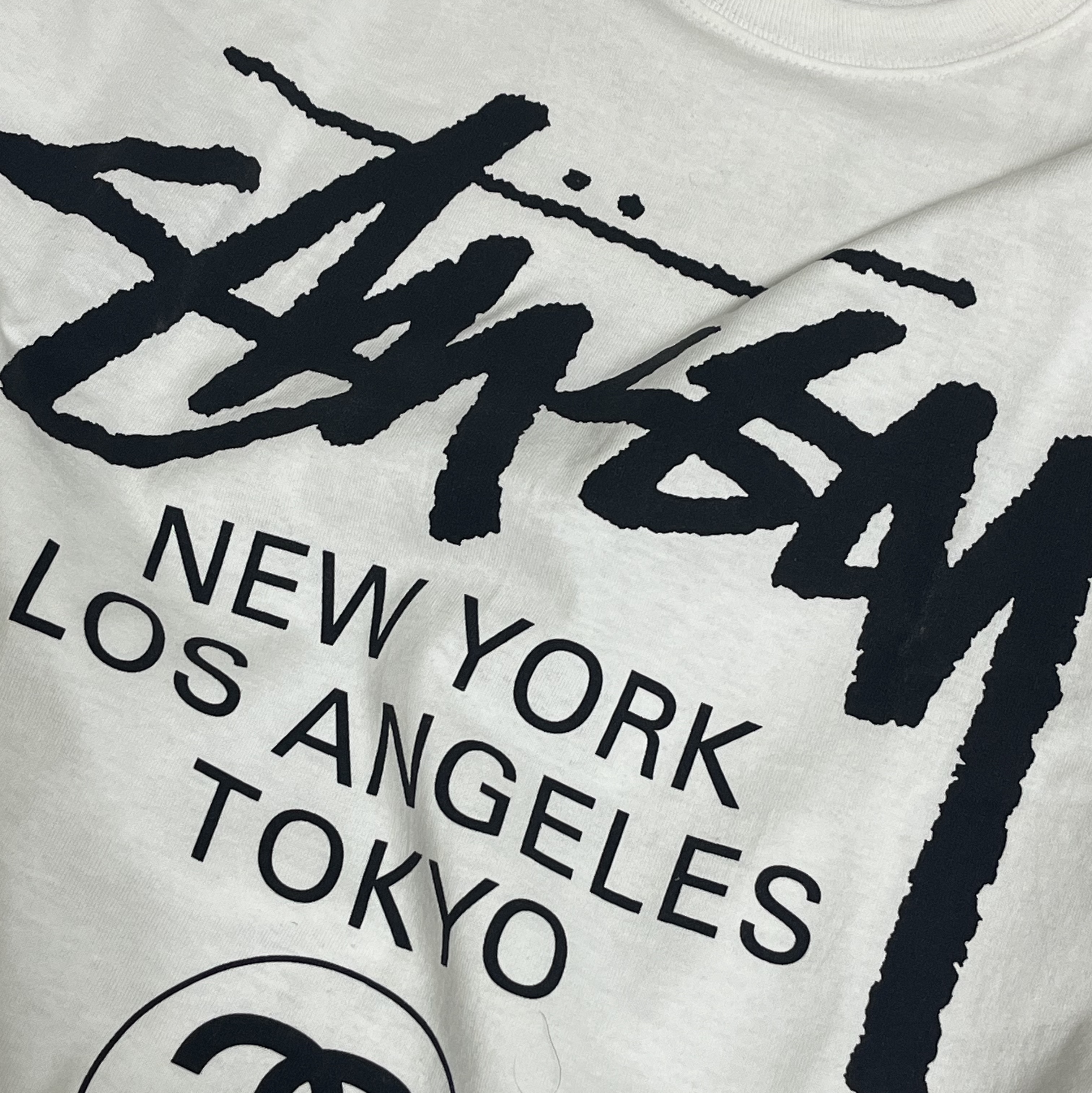 Stussy World Tour T-Shirt White 착용 스타일
