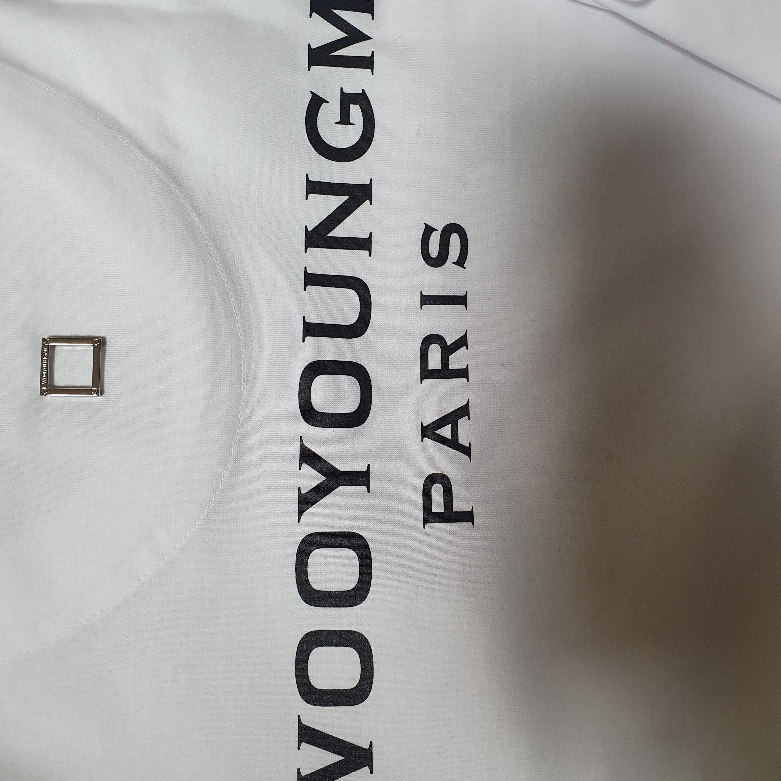 Wooyoungmi Cotton Back Logo T-shirt White - 23SS 착용 스타일