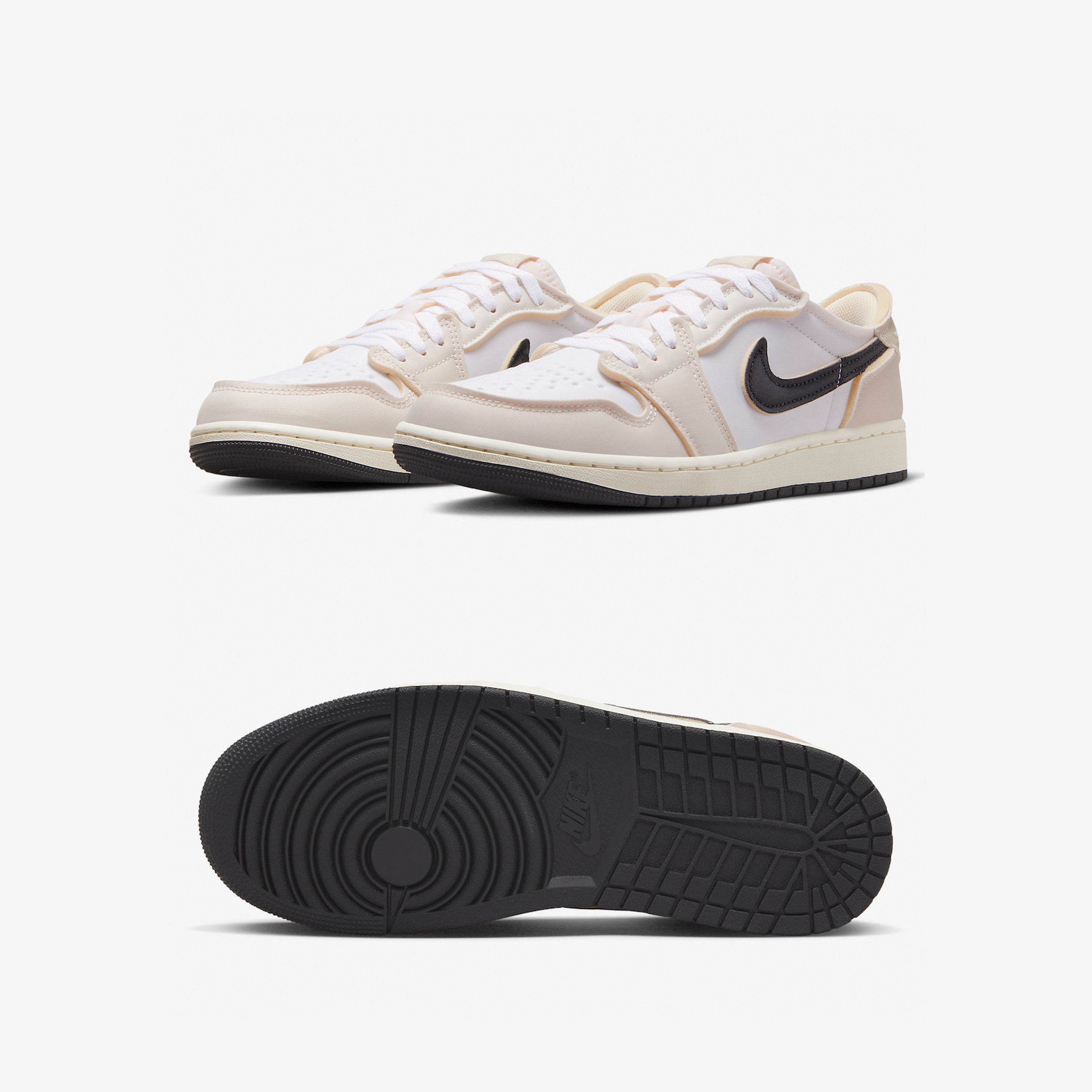 Jordan 1 Retro Low OG EX White and Coconut Milk 착용 스타일 - 2