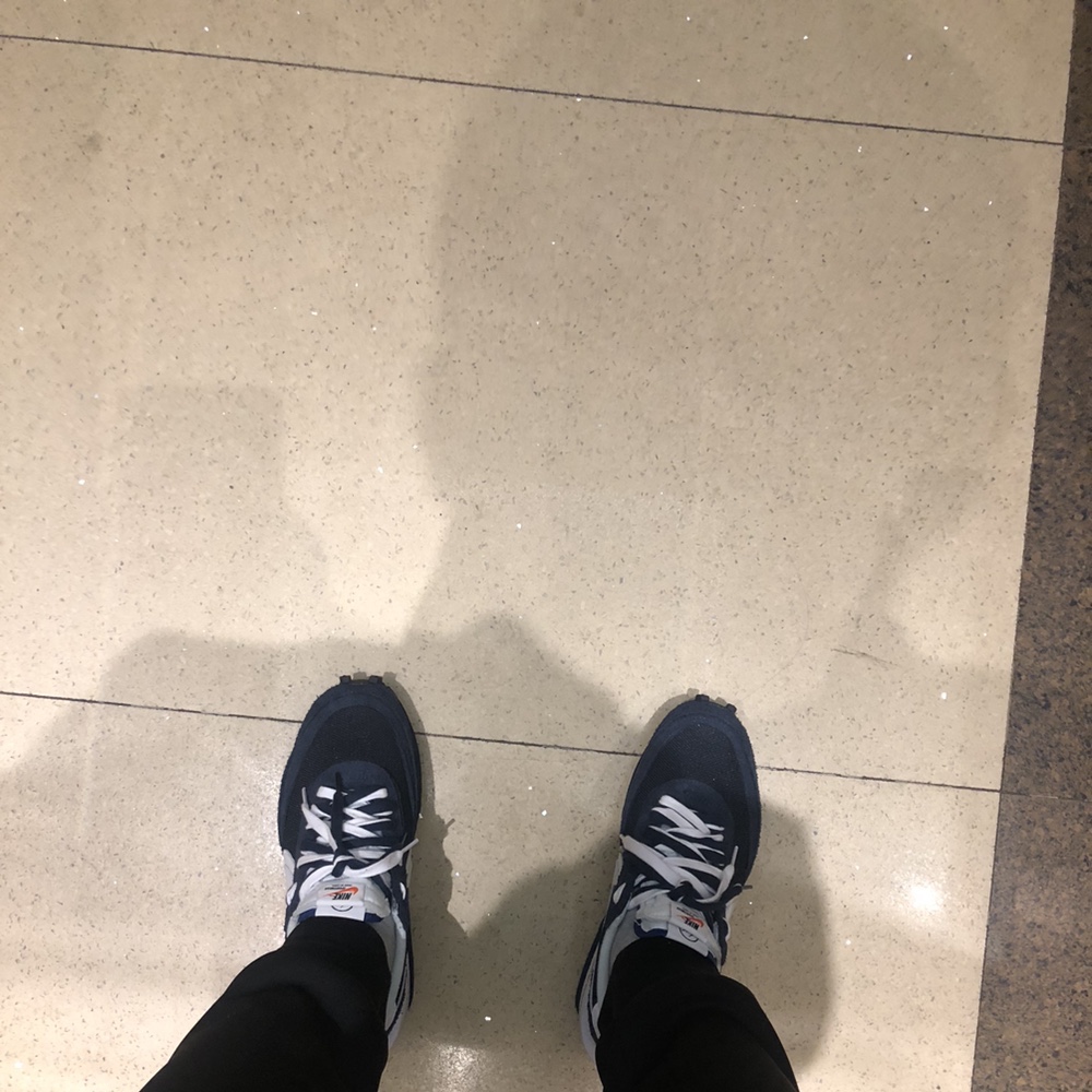 Nike x Sacai x Fragment LDWaffle Blackened Blue 착용 스타일