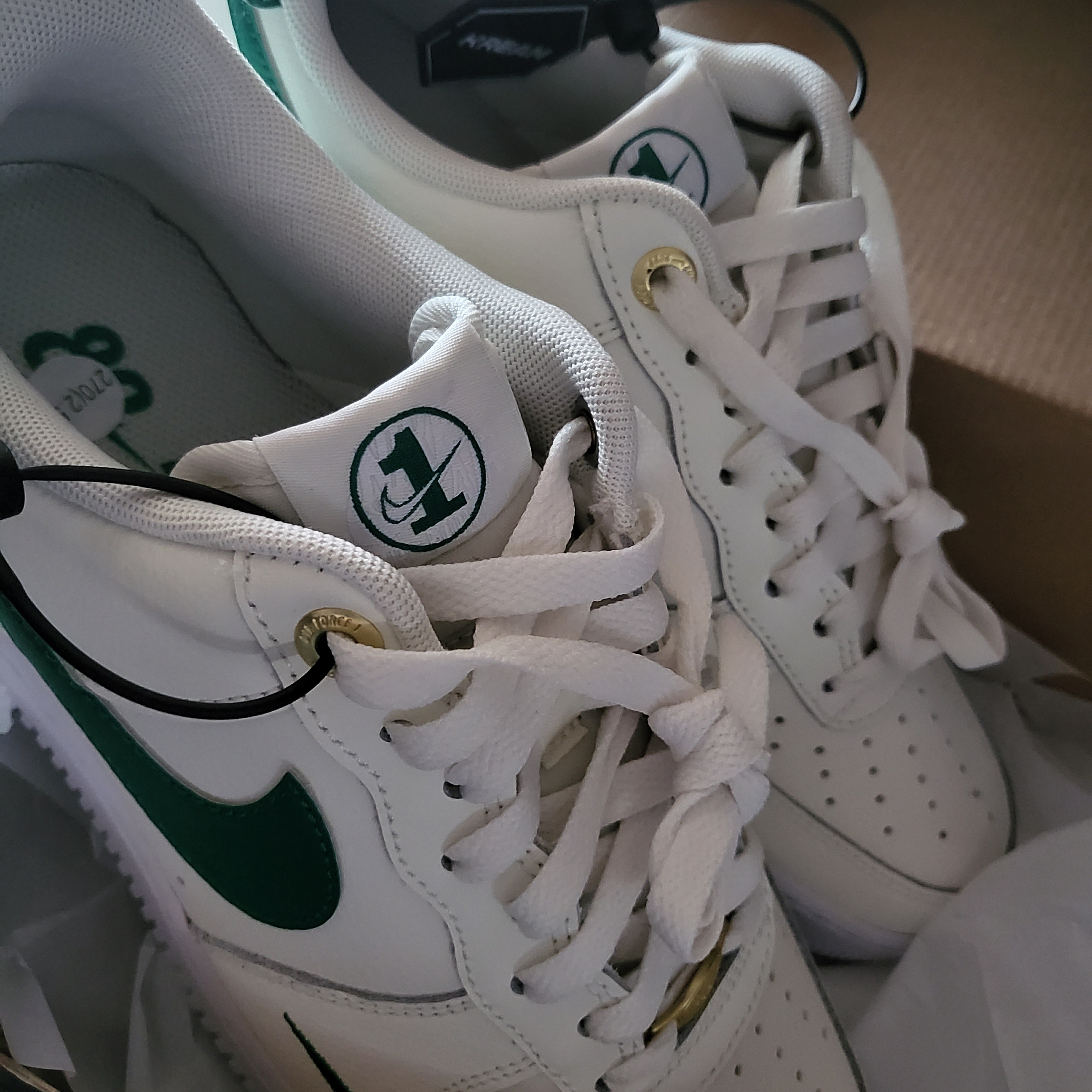 Nike Air Force 1 '07 LV8 40th Anniversary Join Forces Sail Malachite 착용 스타일 - 3