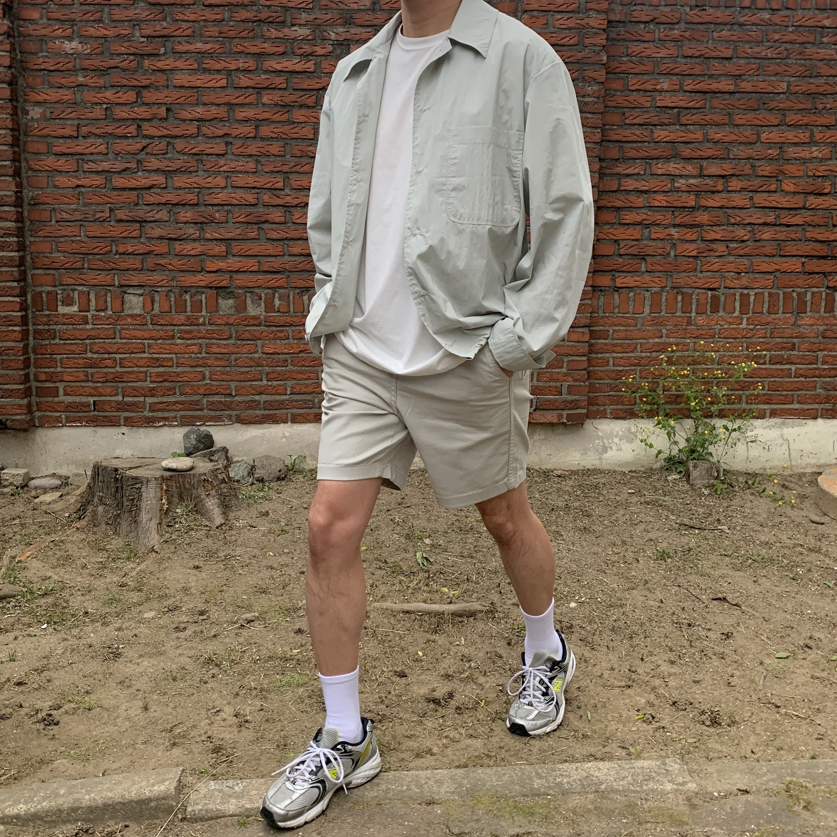 New Balance 530 Silver 착용 스타일 - 1