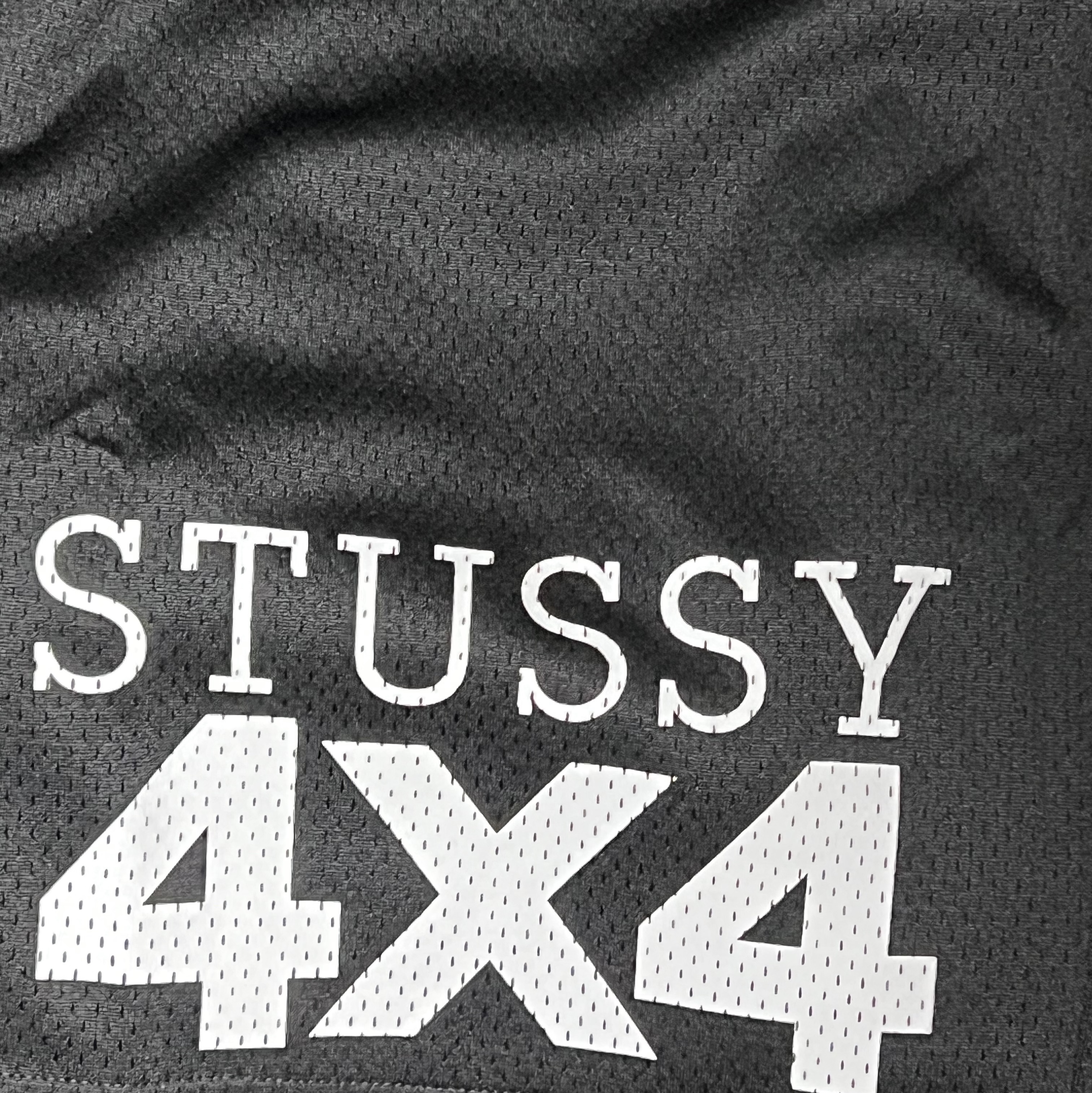 Stussy 4x4 Mesh Shorts Black 착용 스타일
