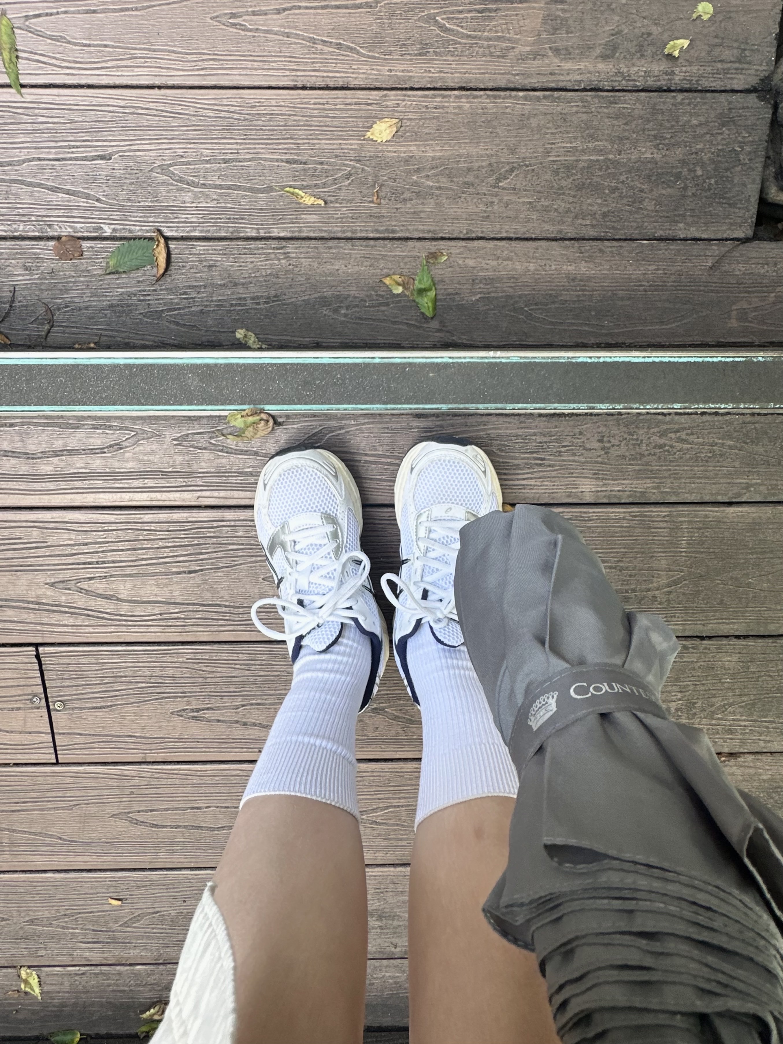 (W) Asics Gel-1130 White Midnight 착용 스타일 - 1