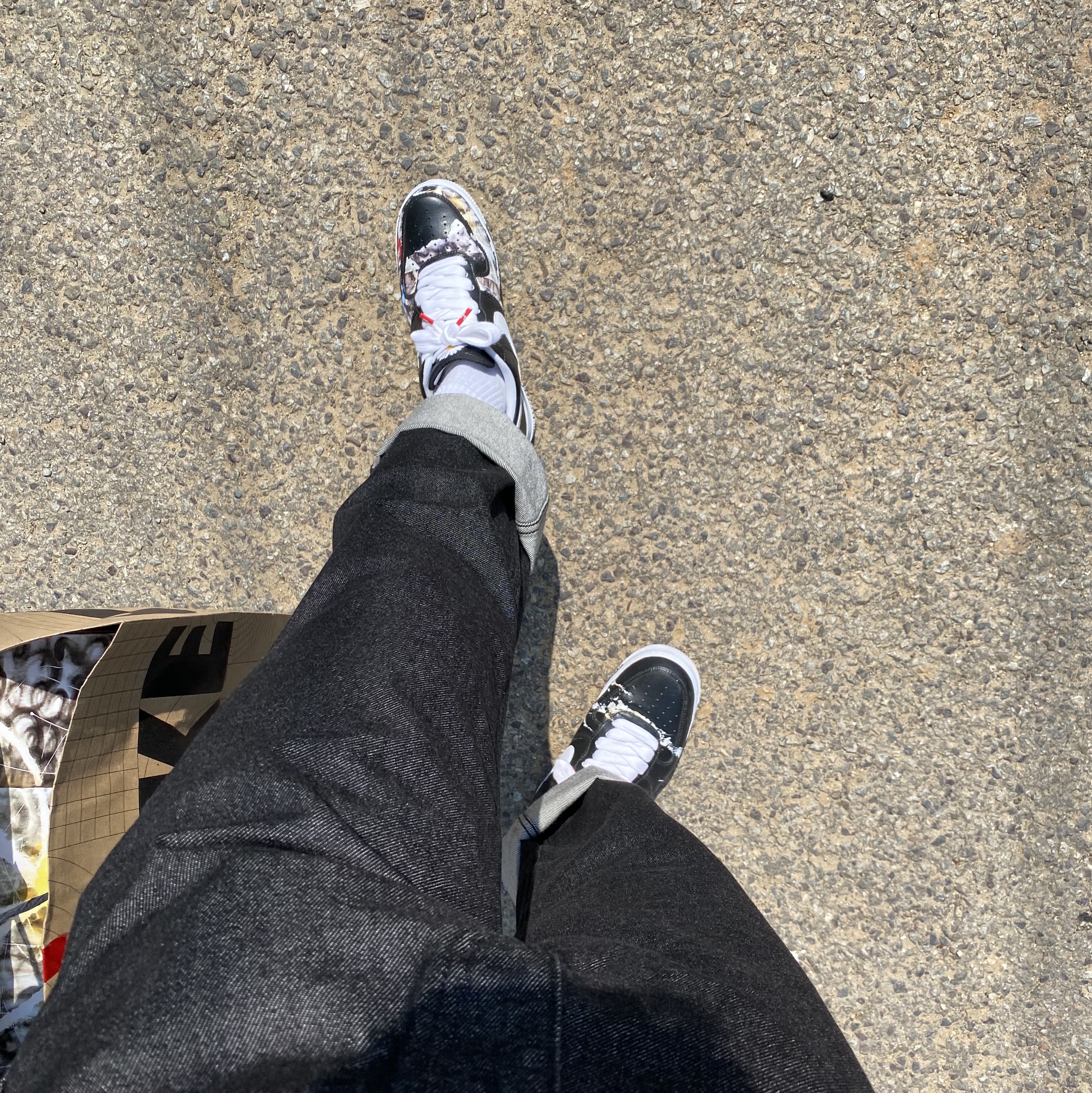 Nike x Peaceminusone Air Force 1 Low Para-Noise 착용 스타일