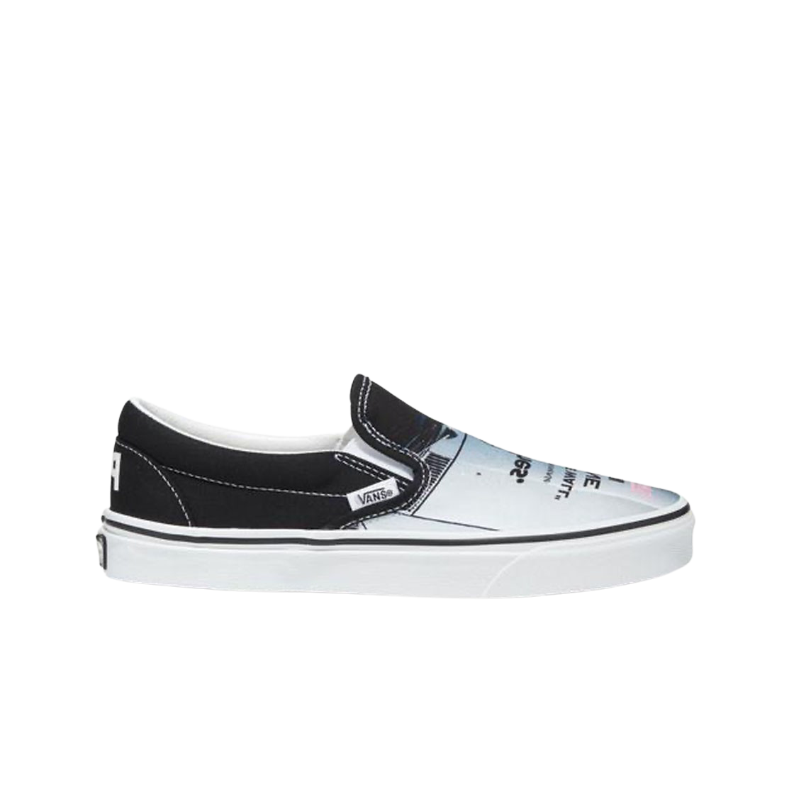 반스 x 피치스 클래식 슬립온 블랙 트루 화이트(Vans x Peaches. Classic Slip-On Black True White)