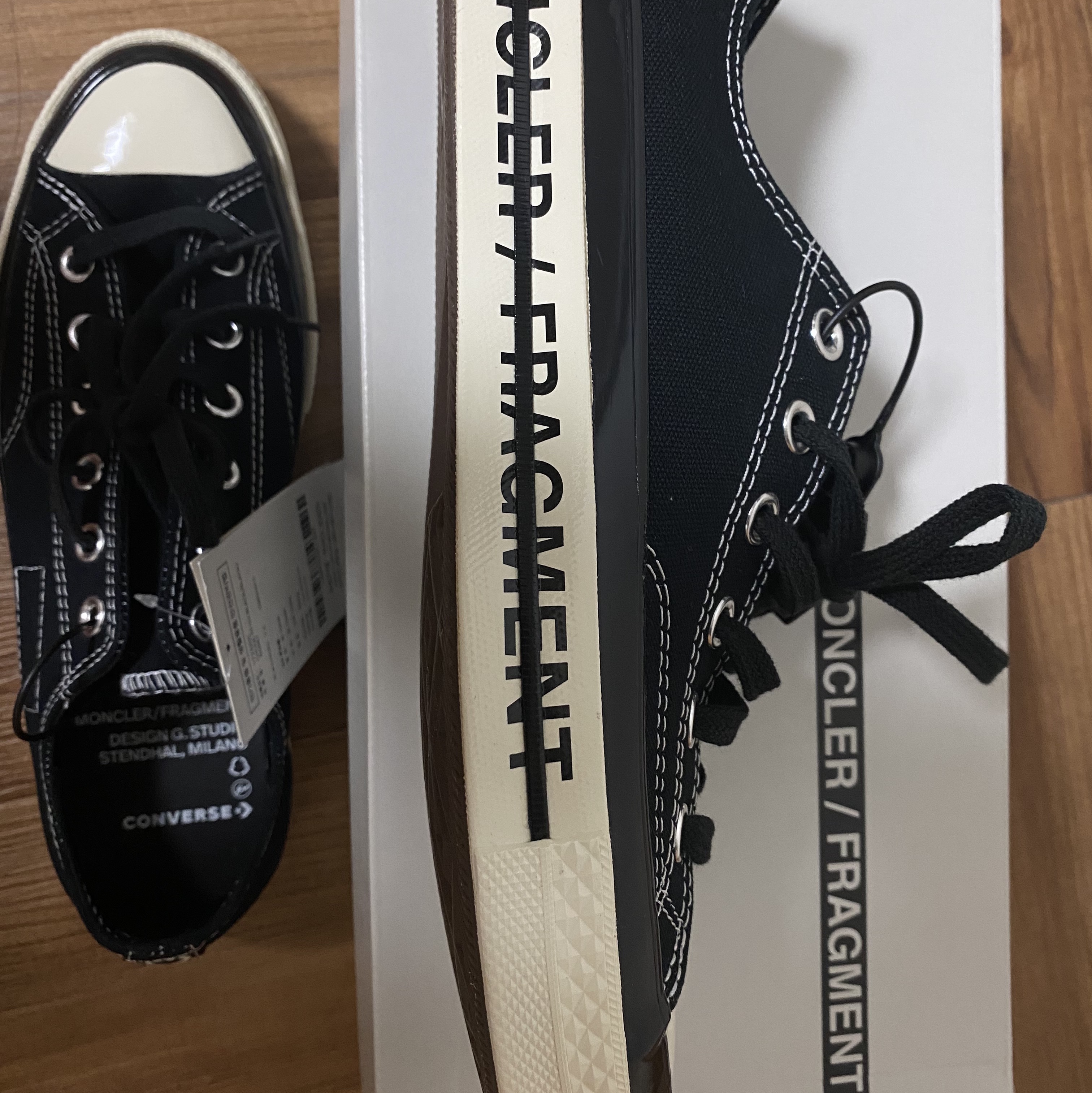 Converse x Moncler x Fragment Chuck 70 Ox Fraylor III Black 착용 스타일