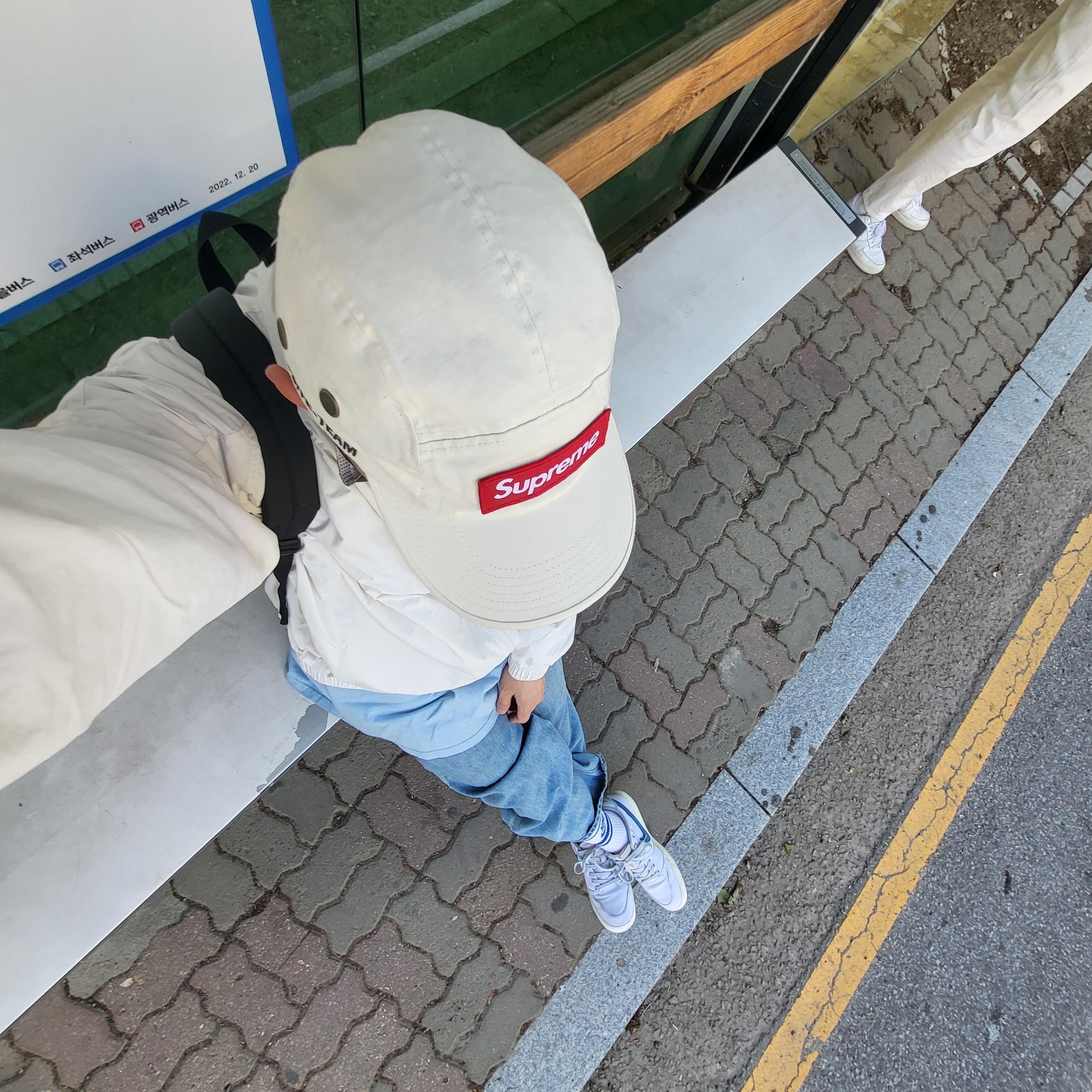 Supreme Military Camp Cap Stone - 22SS, Jordan 1 x Union KO Low White 착용 스타일 - 1