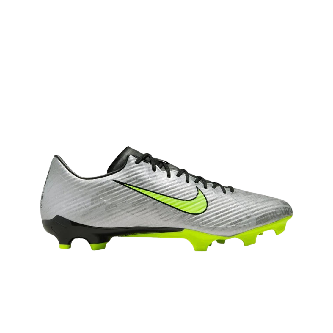 FB8399-060 Nike Zoom Mercurial Vapor 15 Academy XXV MG Metallic Silver Volt