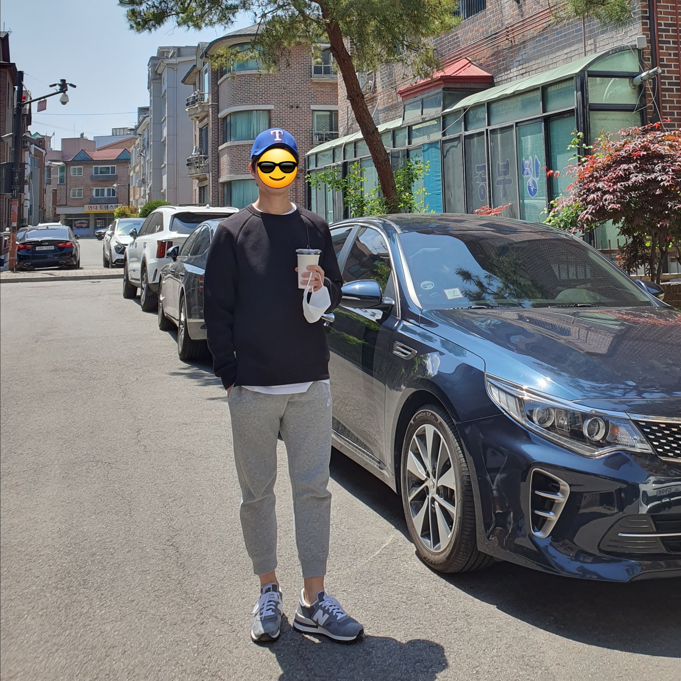 뉴발란스 990v1 메이드 인 USA 그레이 화이트 착용 스타일