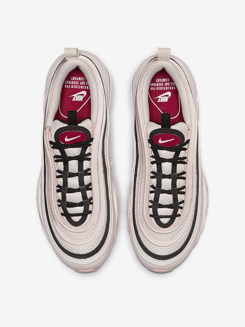 (W) Nike Air Max 97 Light Soft Pink Black 착용 스타일