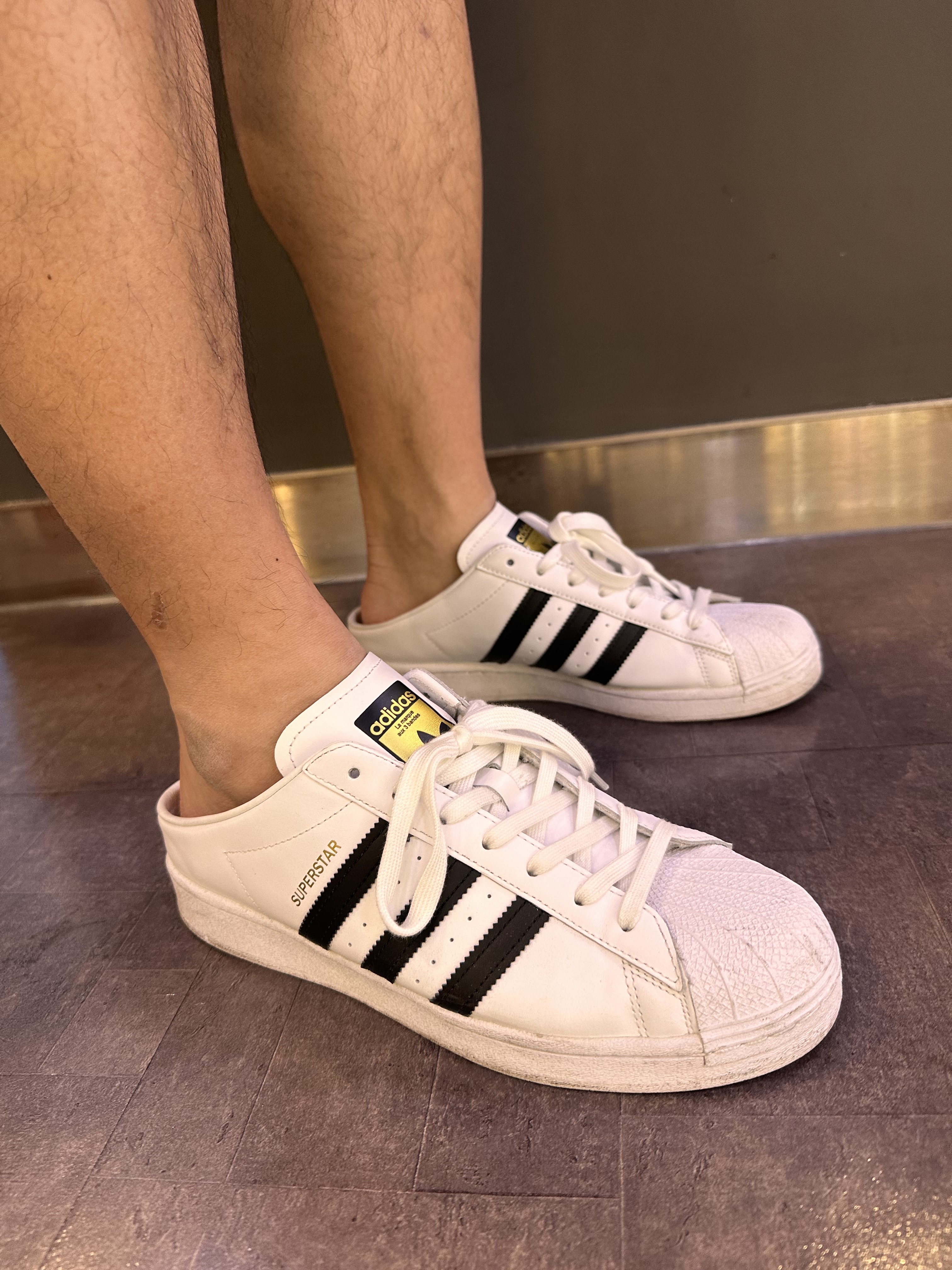 Adidas Superstar Mule Cloud White  착용 스타일 - 3