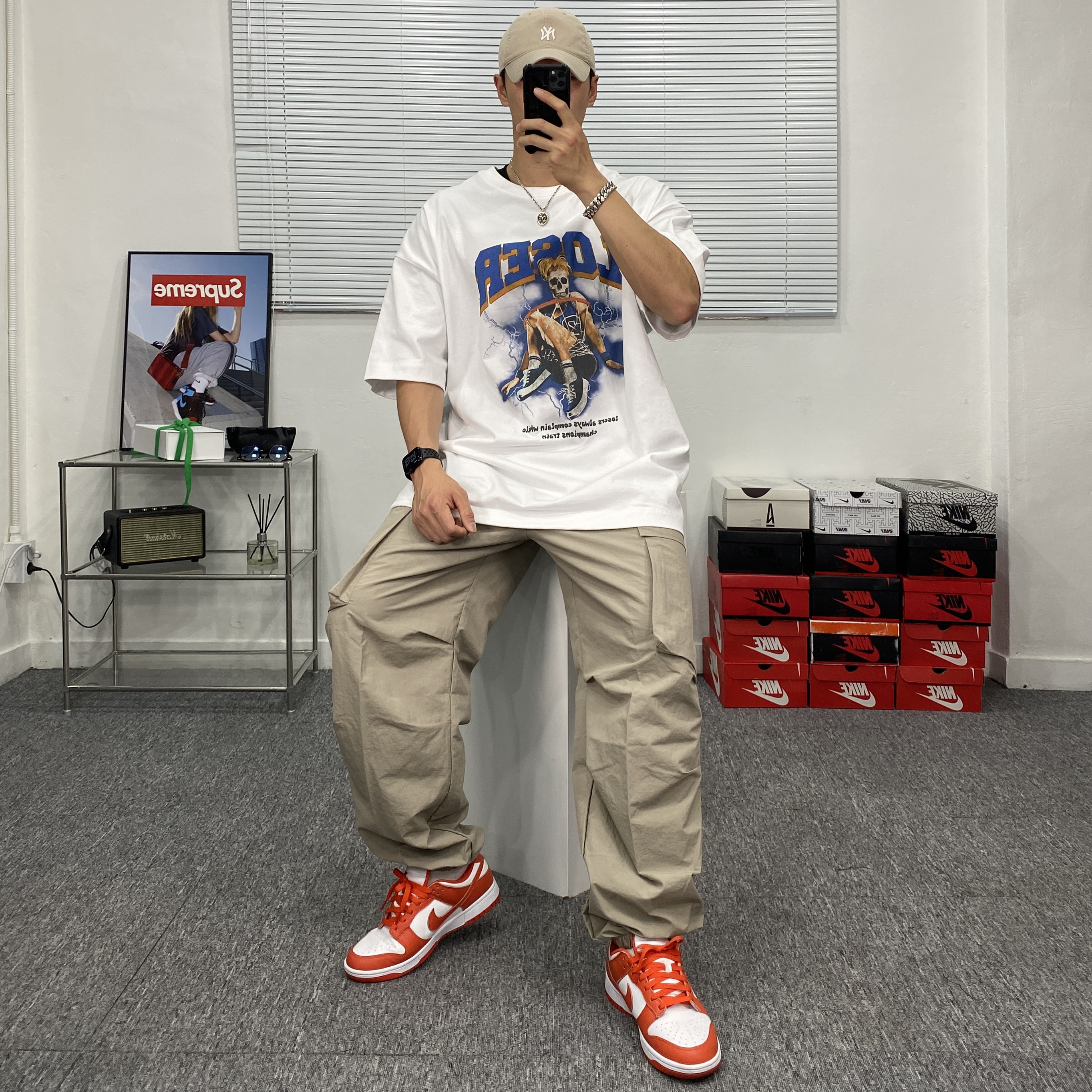 Nike Dunk Low SP Syracuse 2022 착용 스타일 - 1