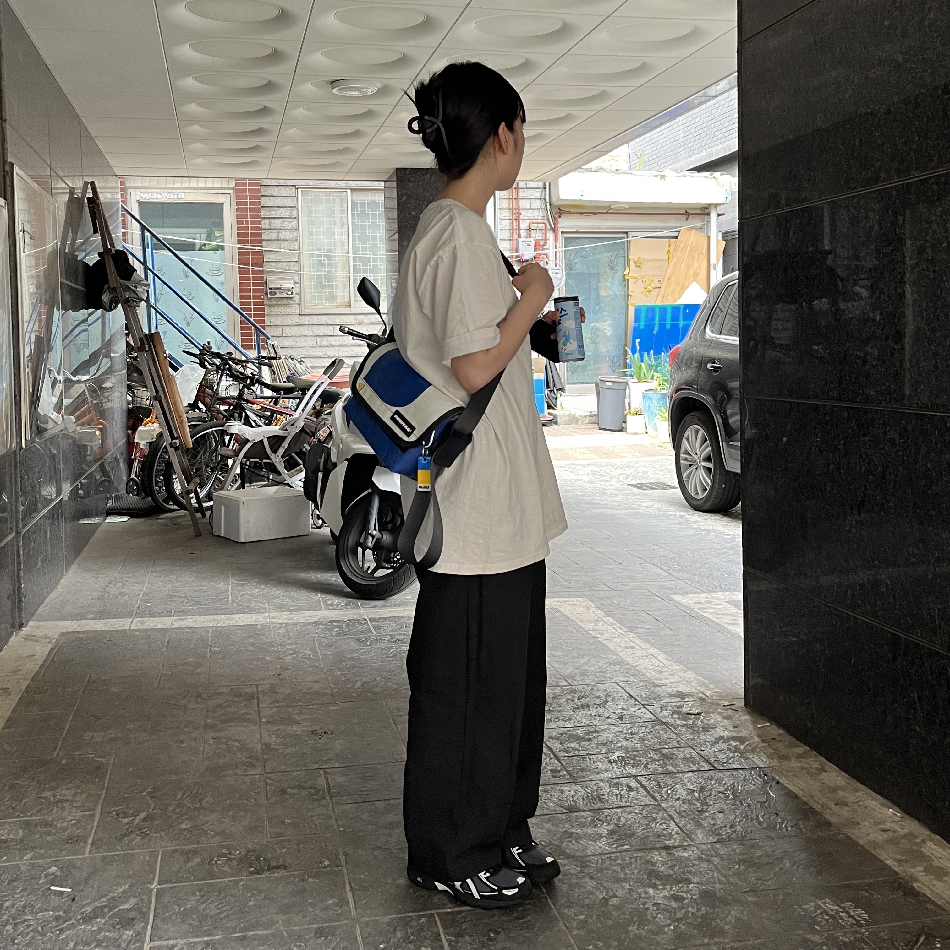 Asics Gel-Venture 6 Carrier Grey 착용 스타일