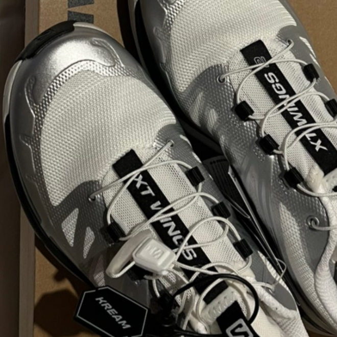Salomon XT-Wings 2 White Silver Metallic 착용 스타일