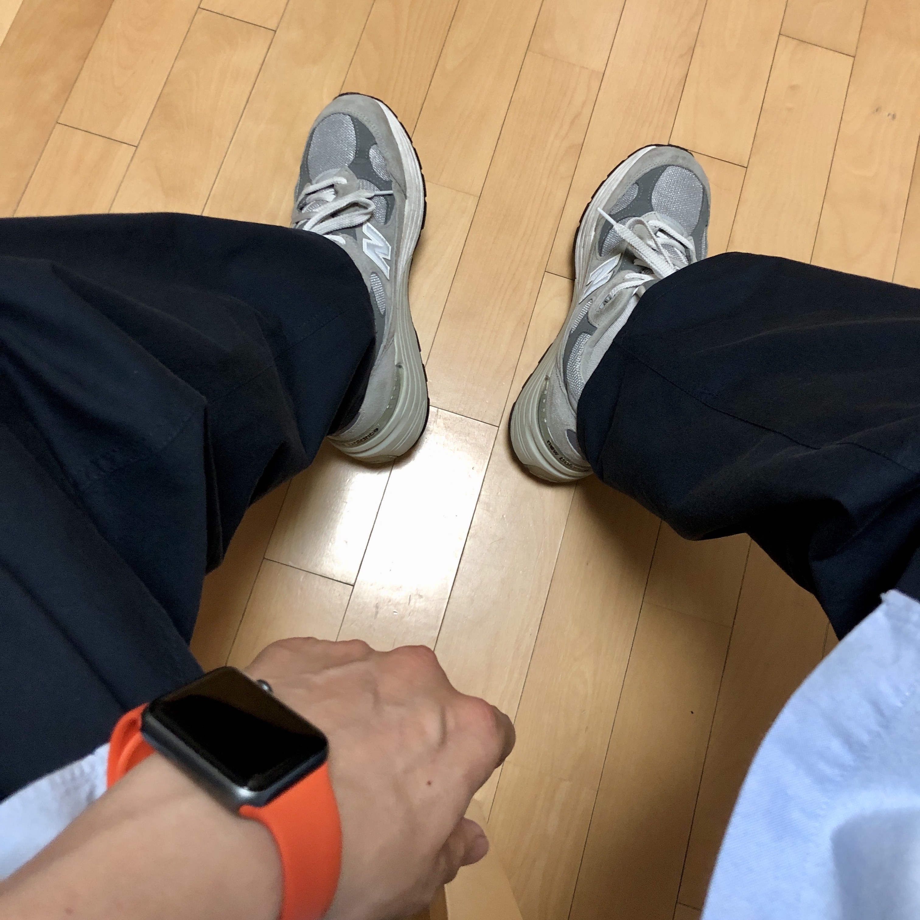 New Balance 992 Made in USA Grey - D Standard 착용 스타일 - 1