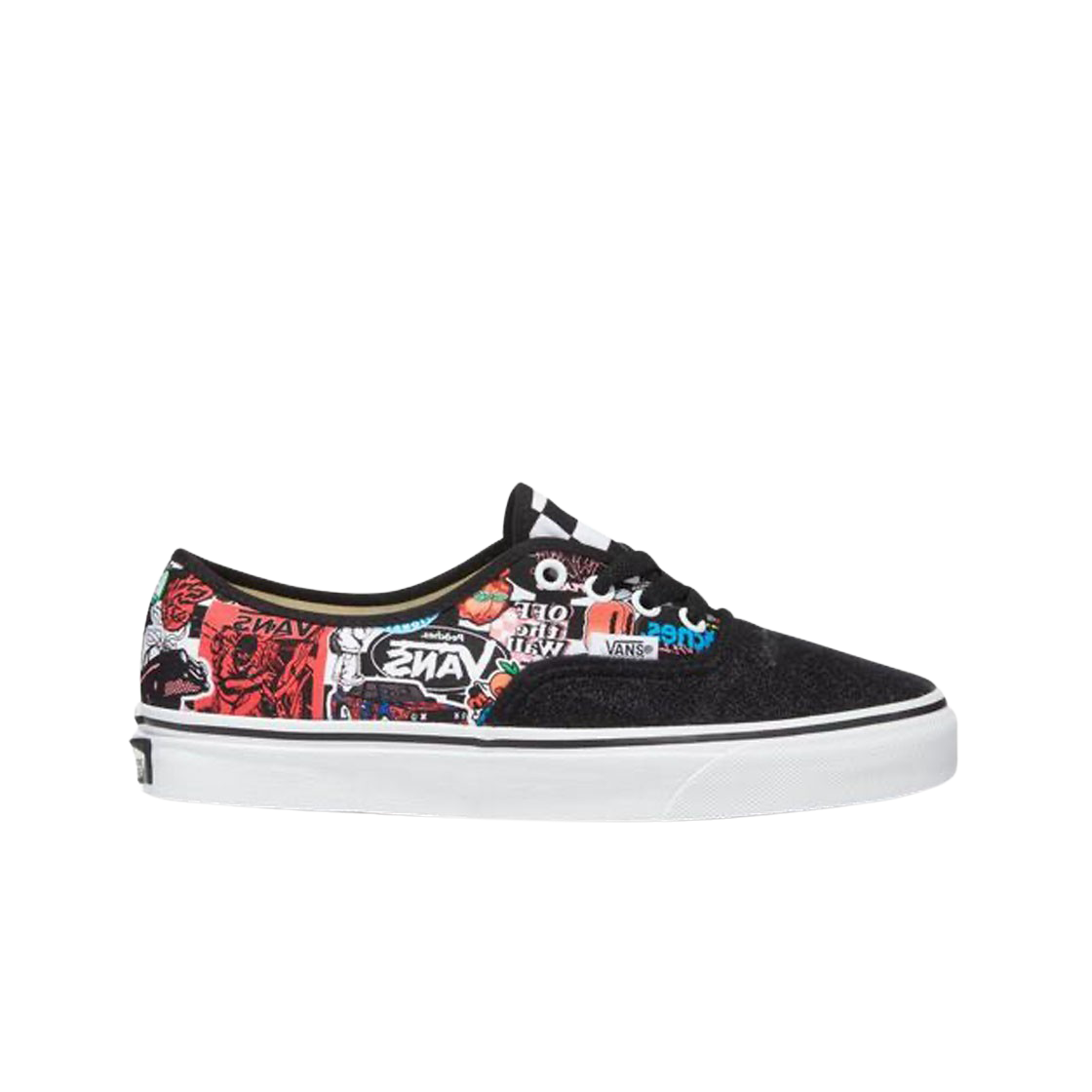 반스 x 피치스 어센틱 블랙 멀티(Vans x Peaches. Authentic Black Multi)