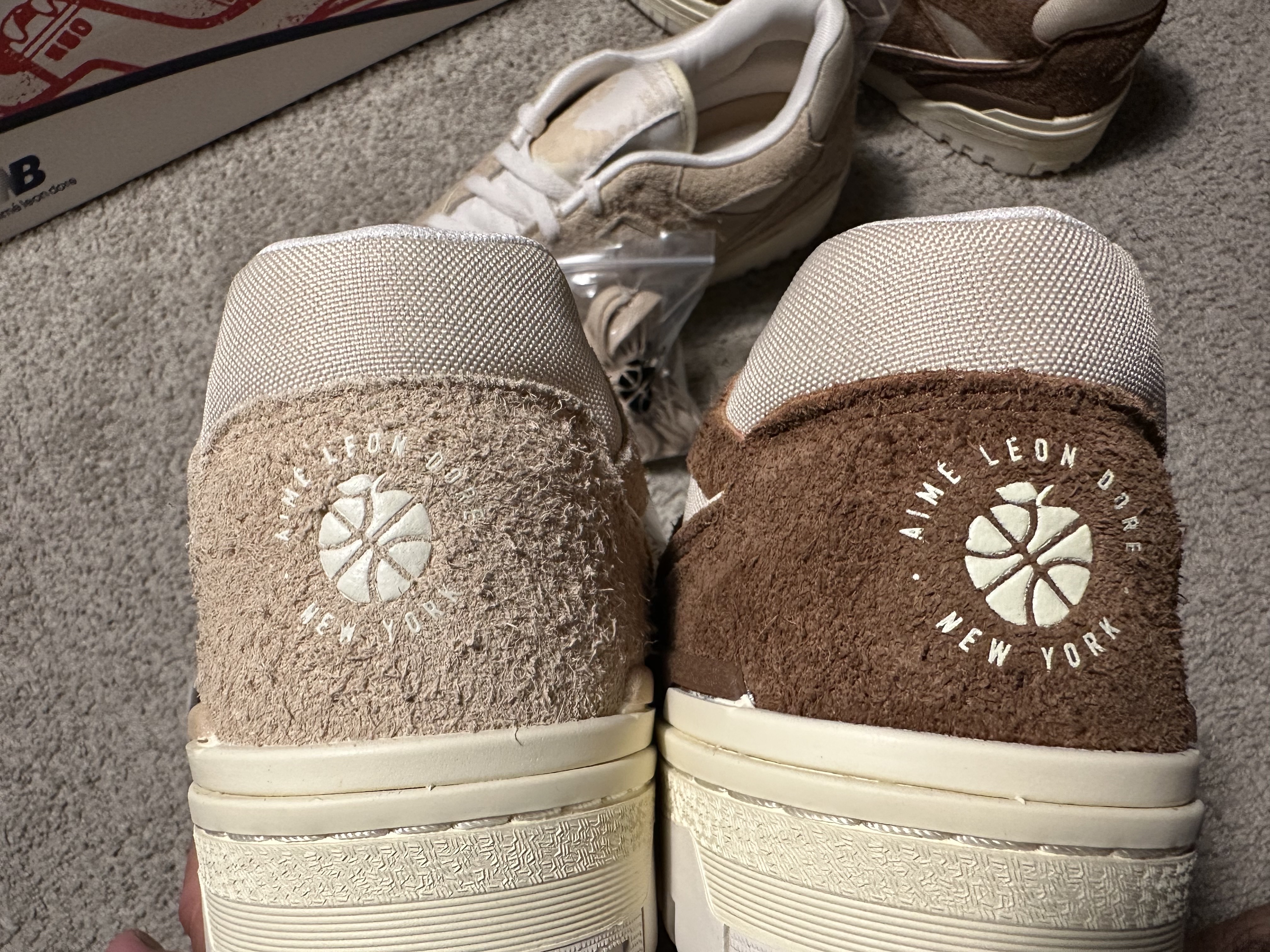 New Balance x Aime Leon Dore 550 True Brown, New Balance x Aime Leon Dore 550 Warm Sand 착용 스타일 - 5