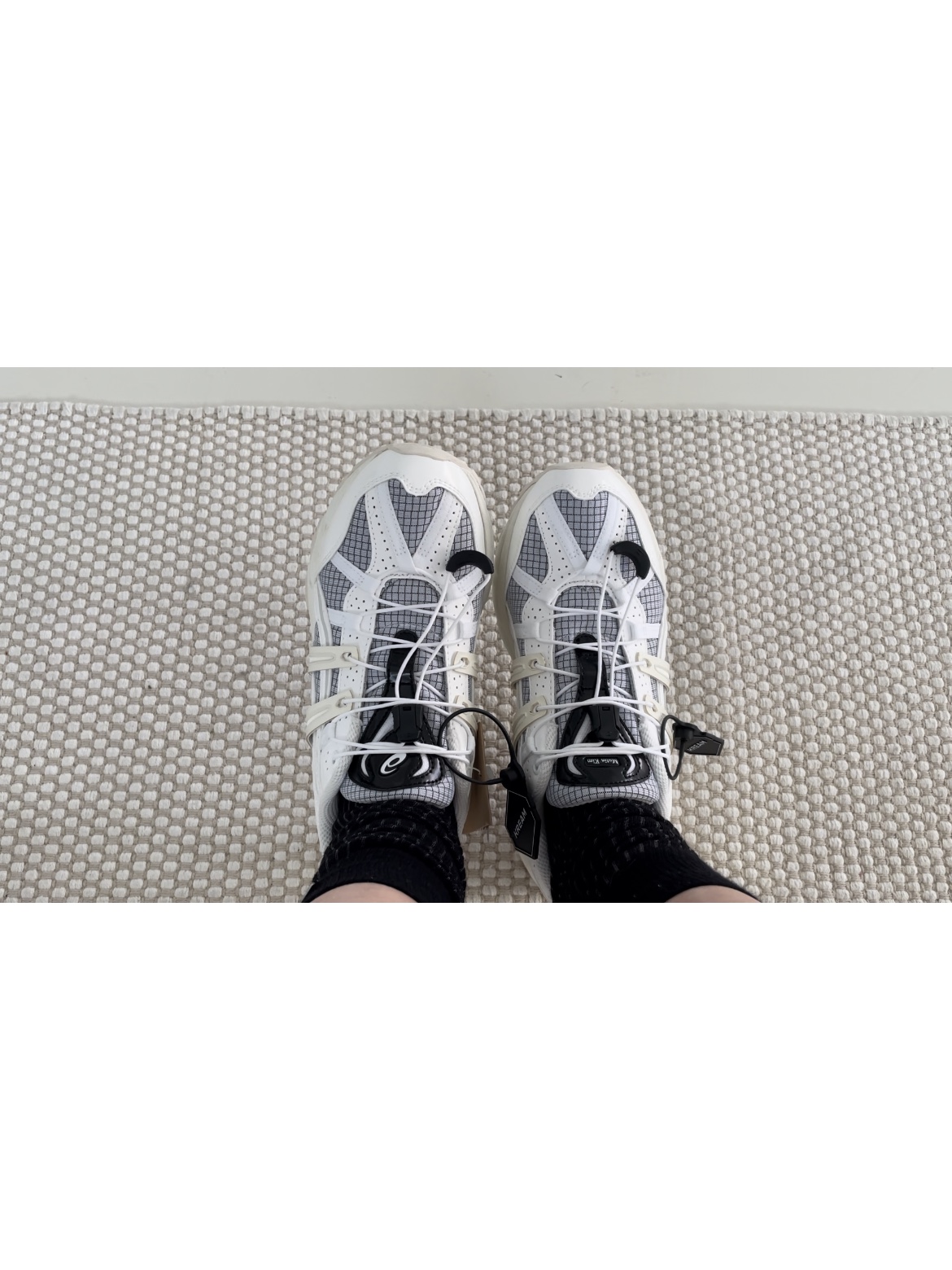 (W) Asics x Matin Kim Gel-Sonoma 15-50 Glacier Grey White 착용 스타일 - 2