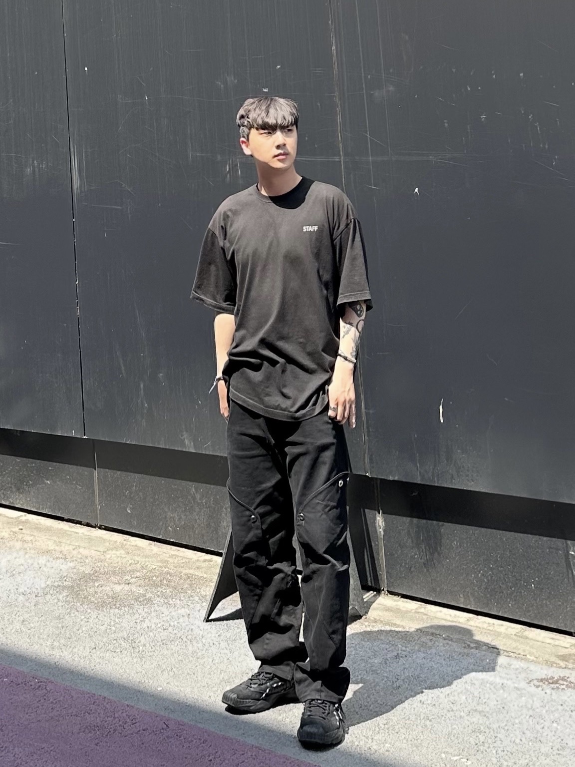 Puma x Juun.J Plexus Black 착용 스타일 - 1