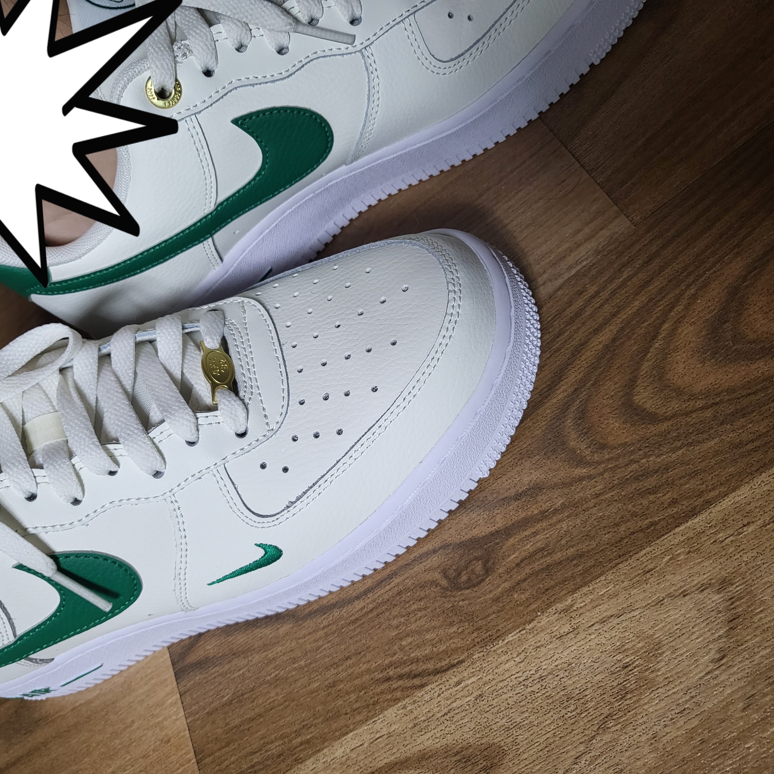 Nike Air Force 1 '07 LV8 40th Anniversary Join Forces Sail Malachite 착용 스타일 - 2