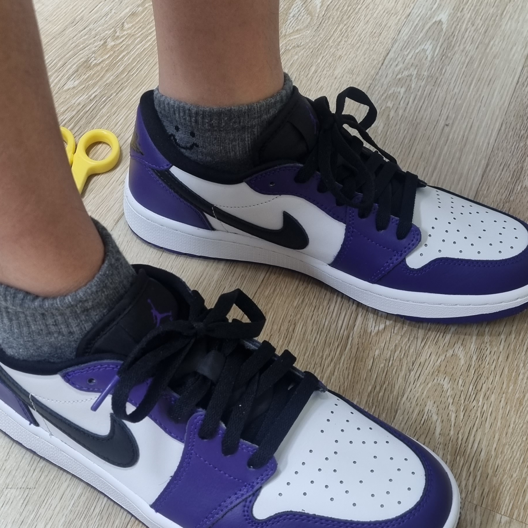 Jordan 1 Low Golf Court Purple 착용 스타일
