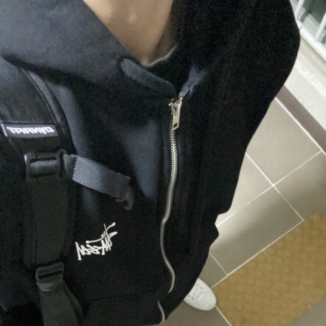 Stussy Basic Stussy Zip Hoodie Black 2023 착용 스타일