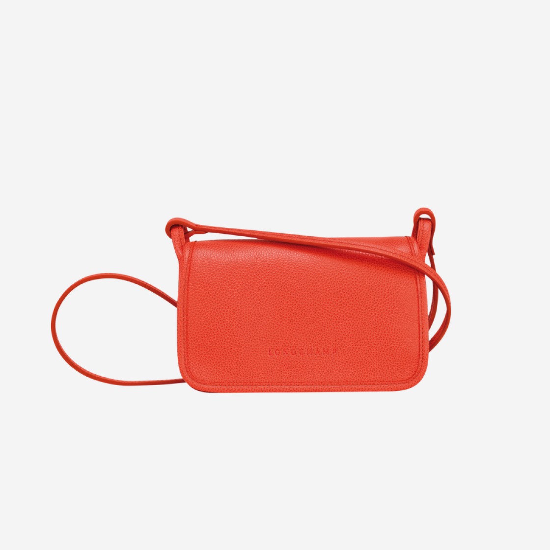 Longchamp Le Foulonne Chain Wallet Orange 상세 이미지 1