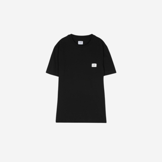 (키즈) C.P. 컴퍼니 U16 30/1 저지 로고 티셔츠 블랙 - 23SS