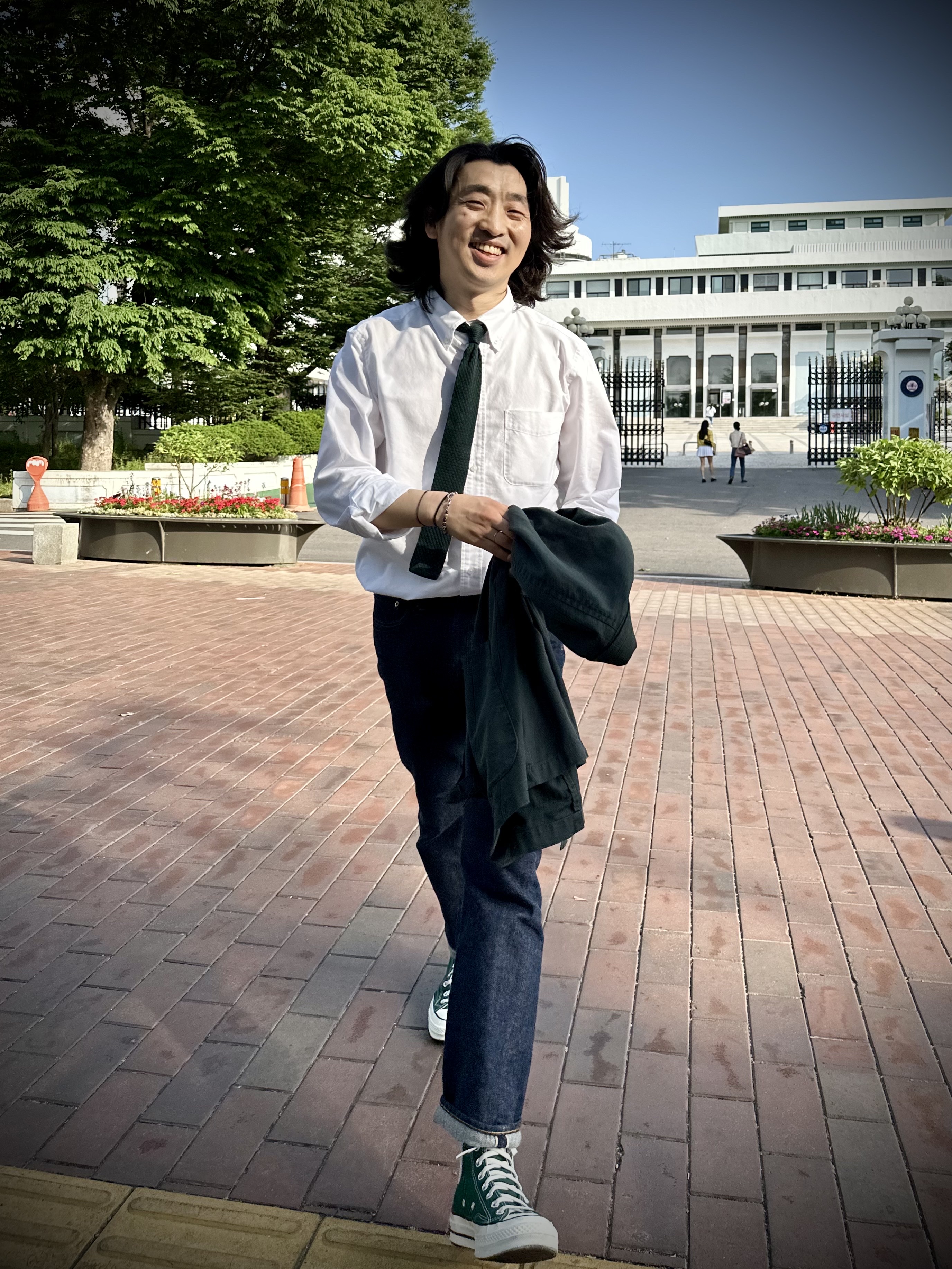 Converse Chuck 70 High Midnight Clover 착용 스타일 - 2