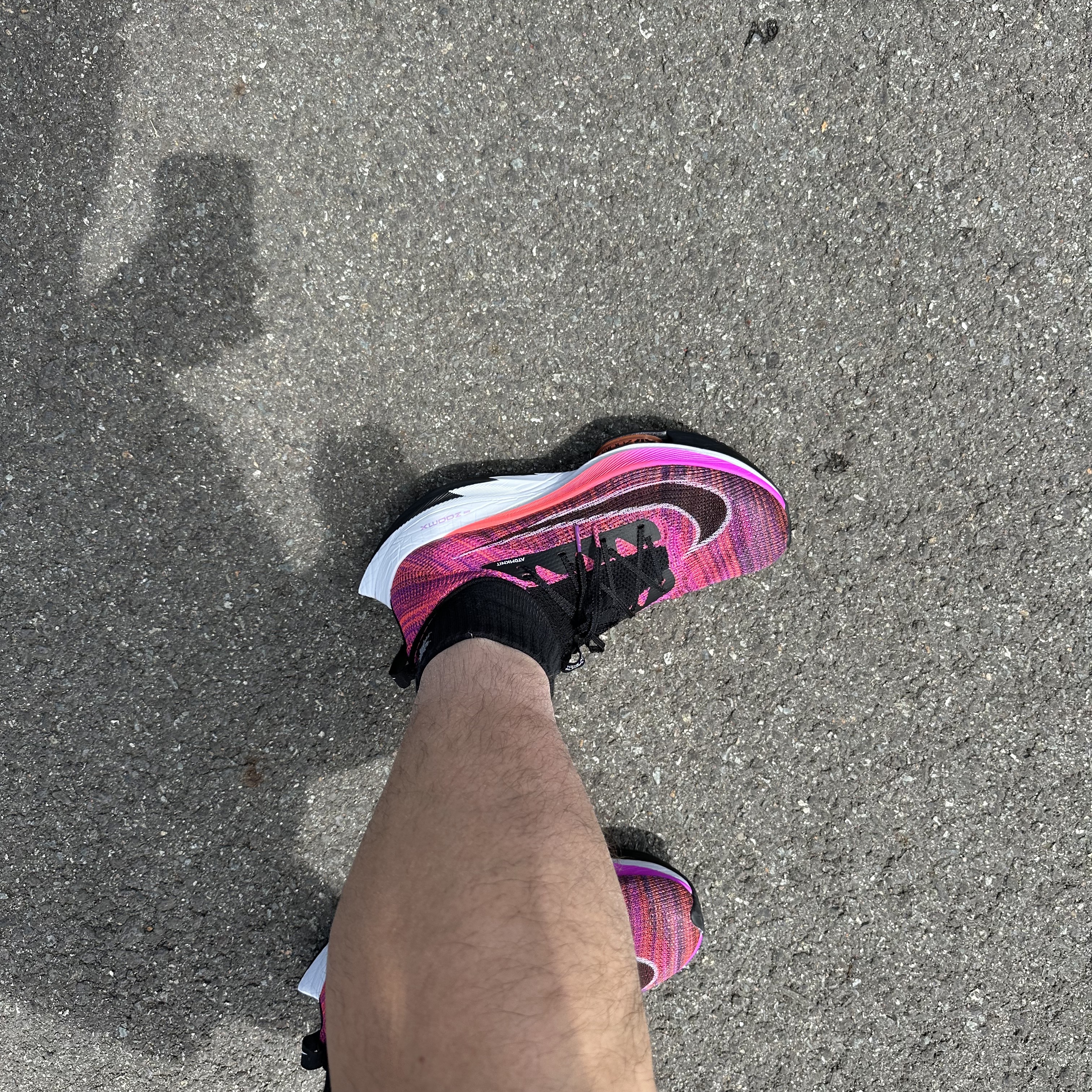 Nike Air Zoom Alphafly Next% Hyper Violet 착용 스타일